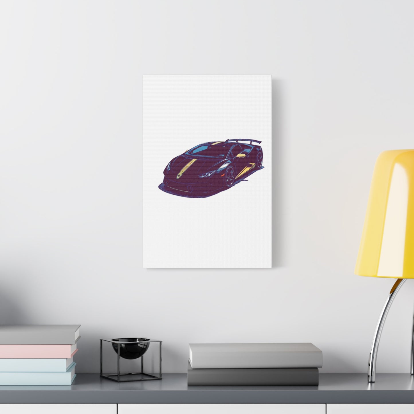 Goldline Fury – Exotic Supercar Comic Wall Art