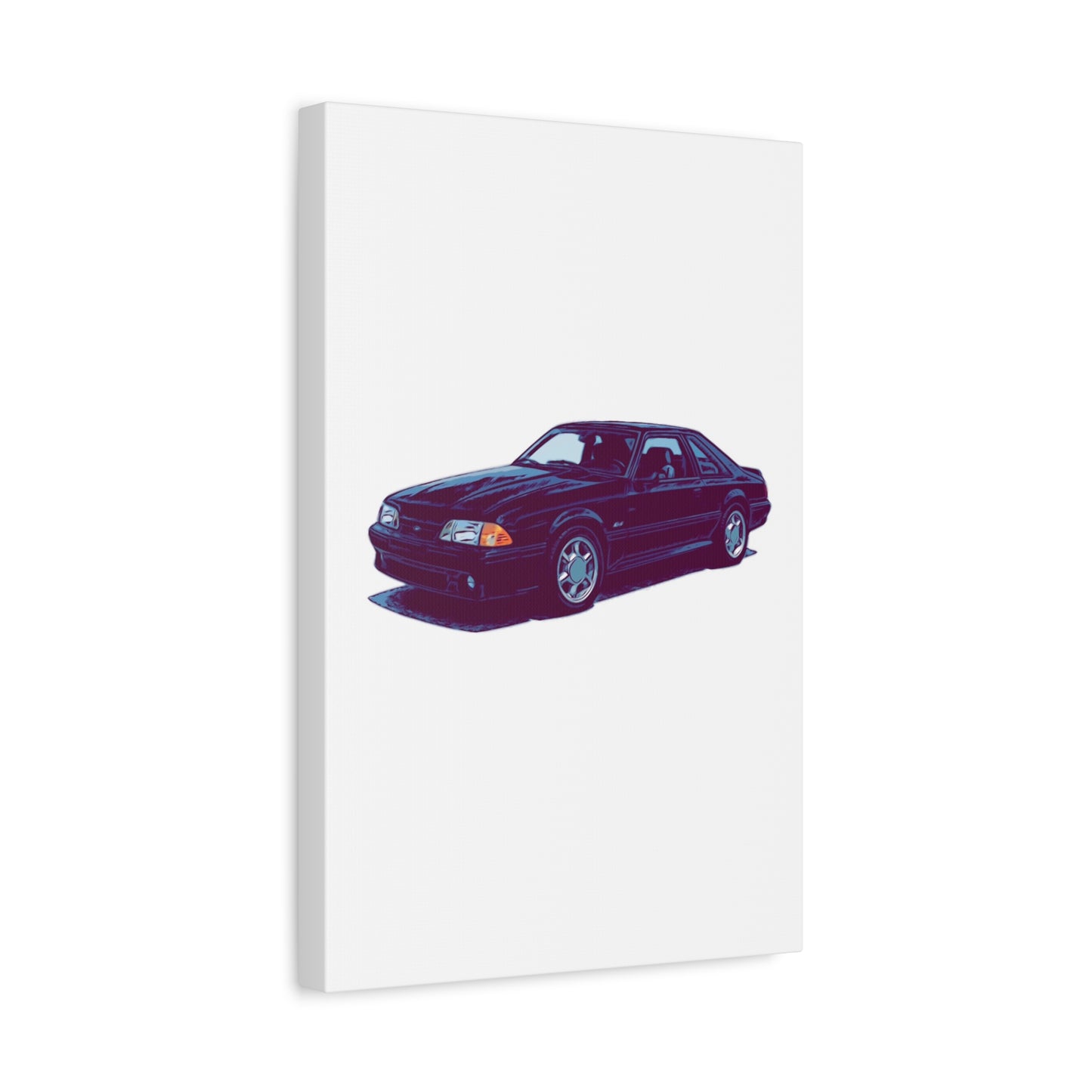 Ironline Notchback – Retro Street Coupe Comic Car Wall Art