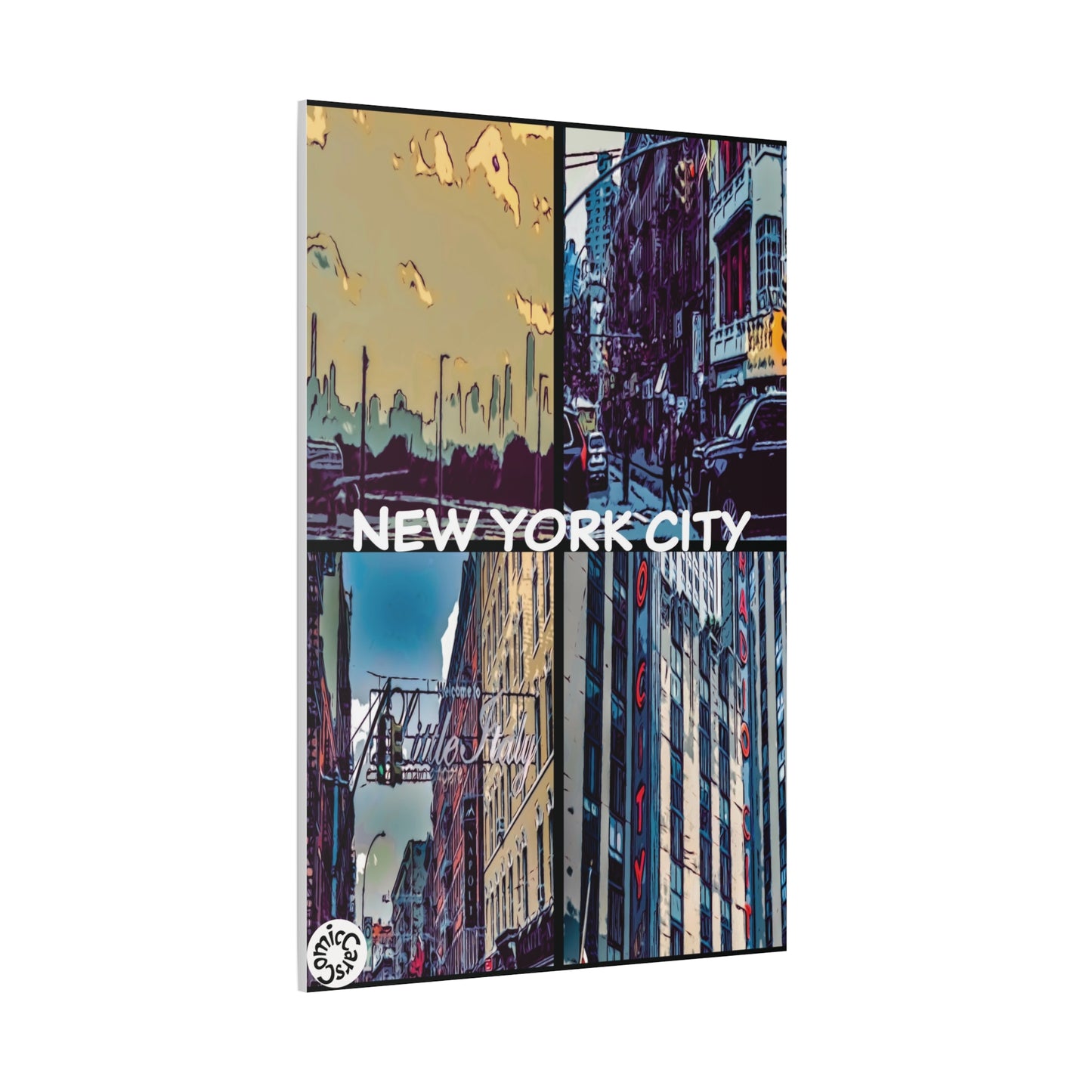 New York City Collection Matte Canvas Wall Art Urban Home Decor