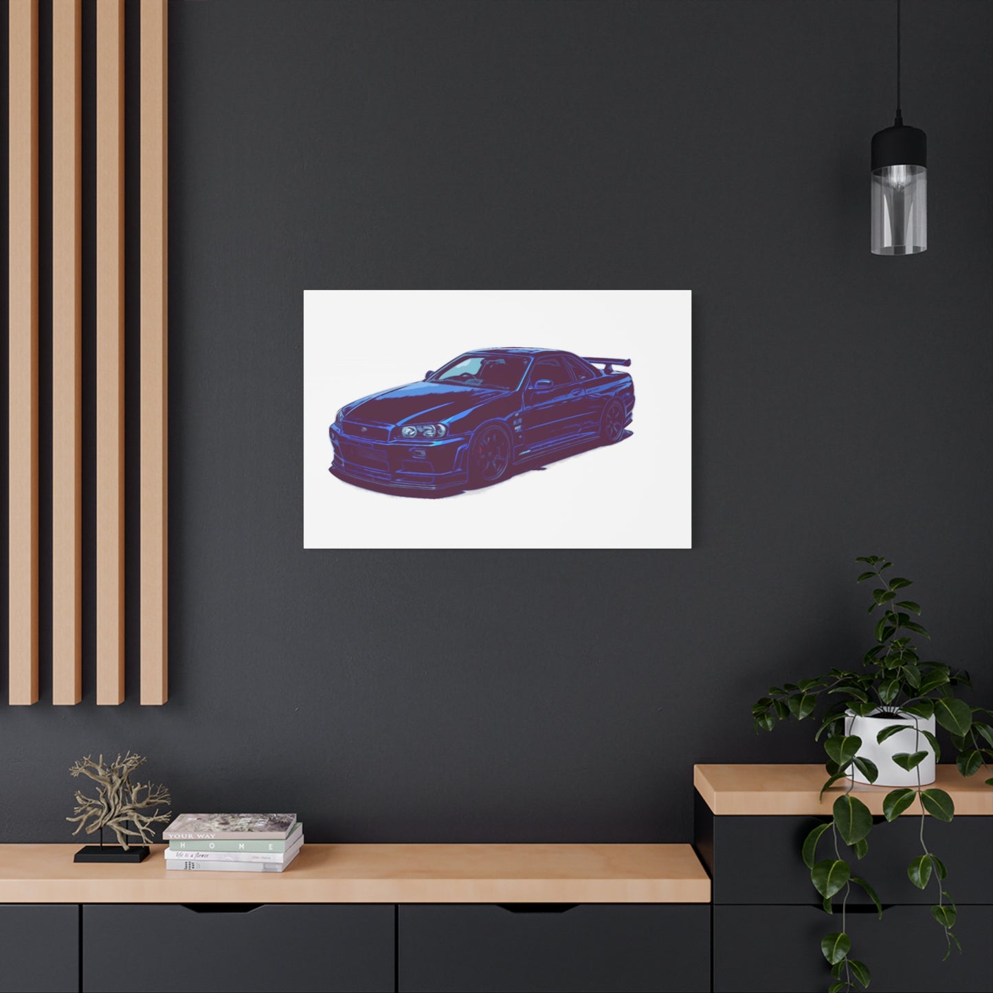 Midnight Boost – JDM Street Legend Comic Car Wall Art