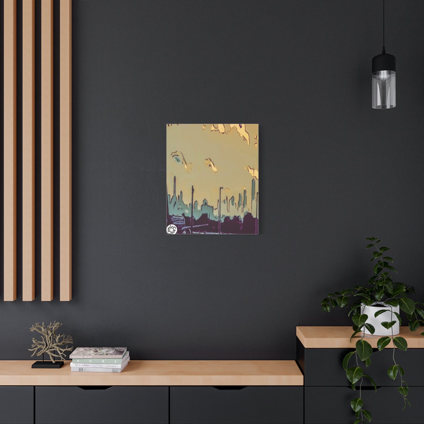 New York City JFK Airport Matte Canvas Wall Art Urban Home Decor