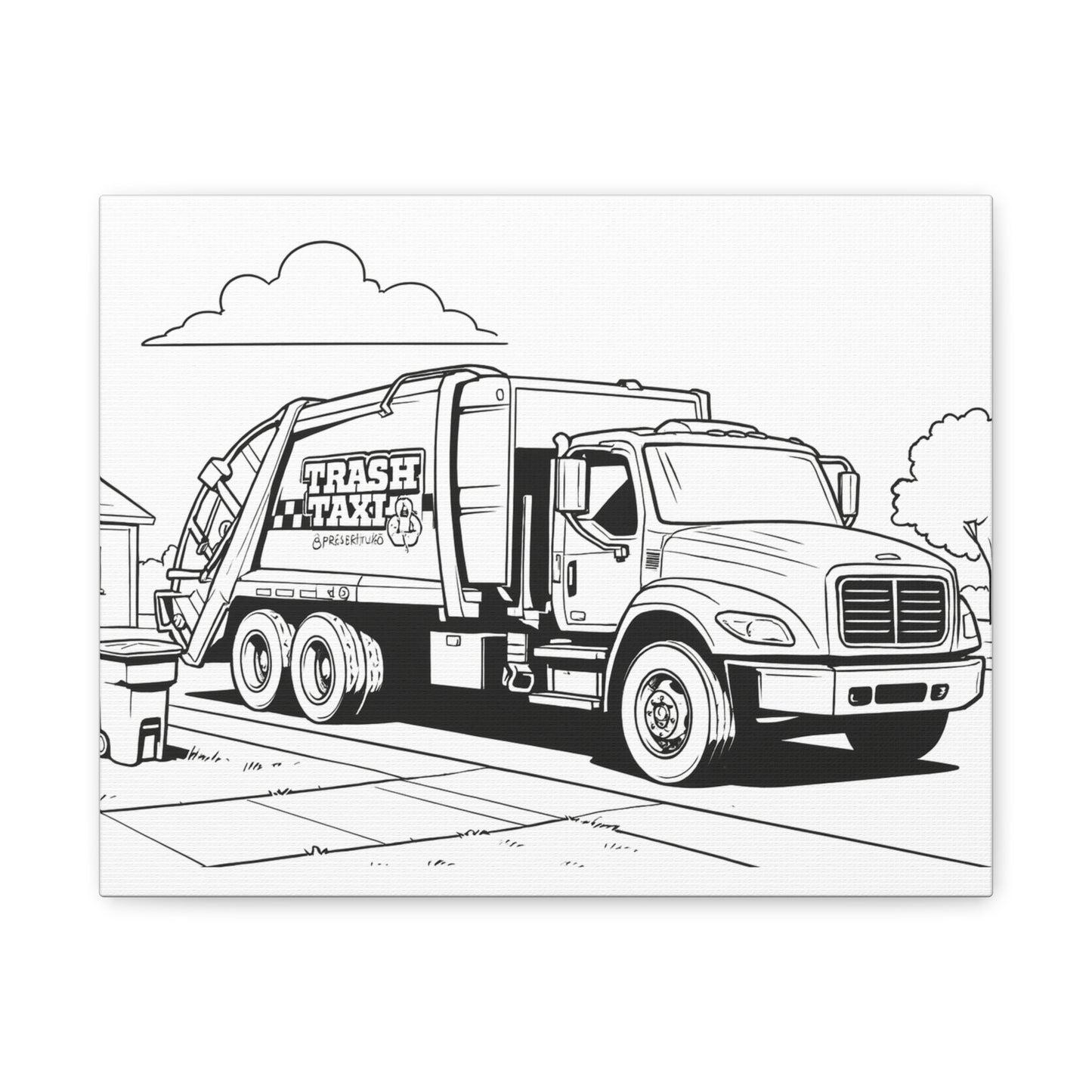 Automotive Coloring Canvas for Kids – Comic Cars™ Garage Art