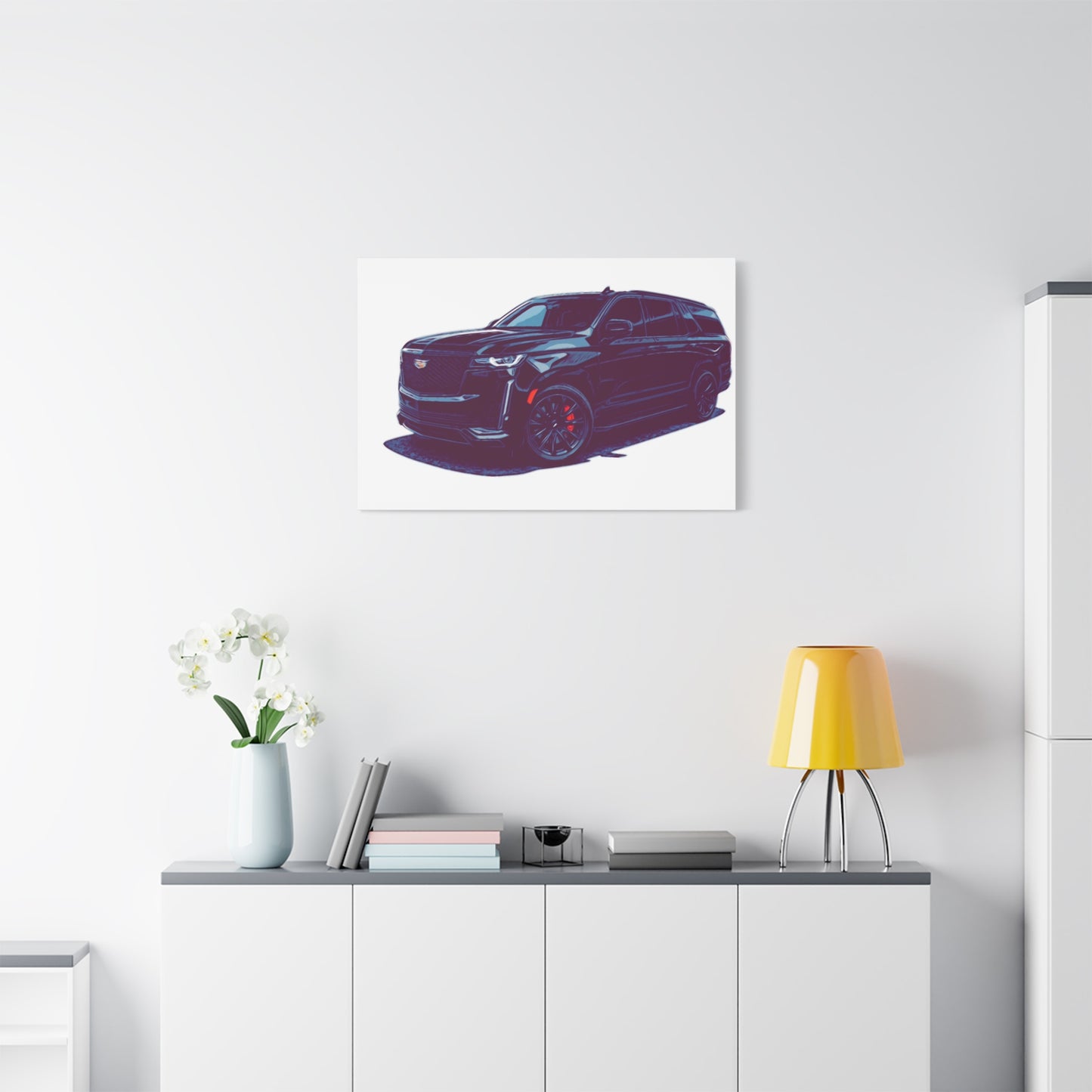 Obsidian Command – Modern Performance SUV Comic Wall Art