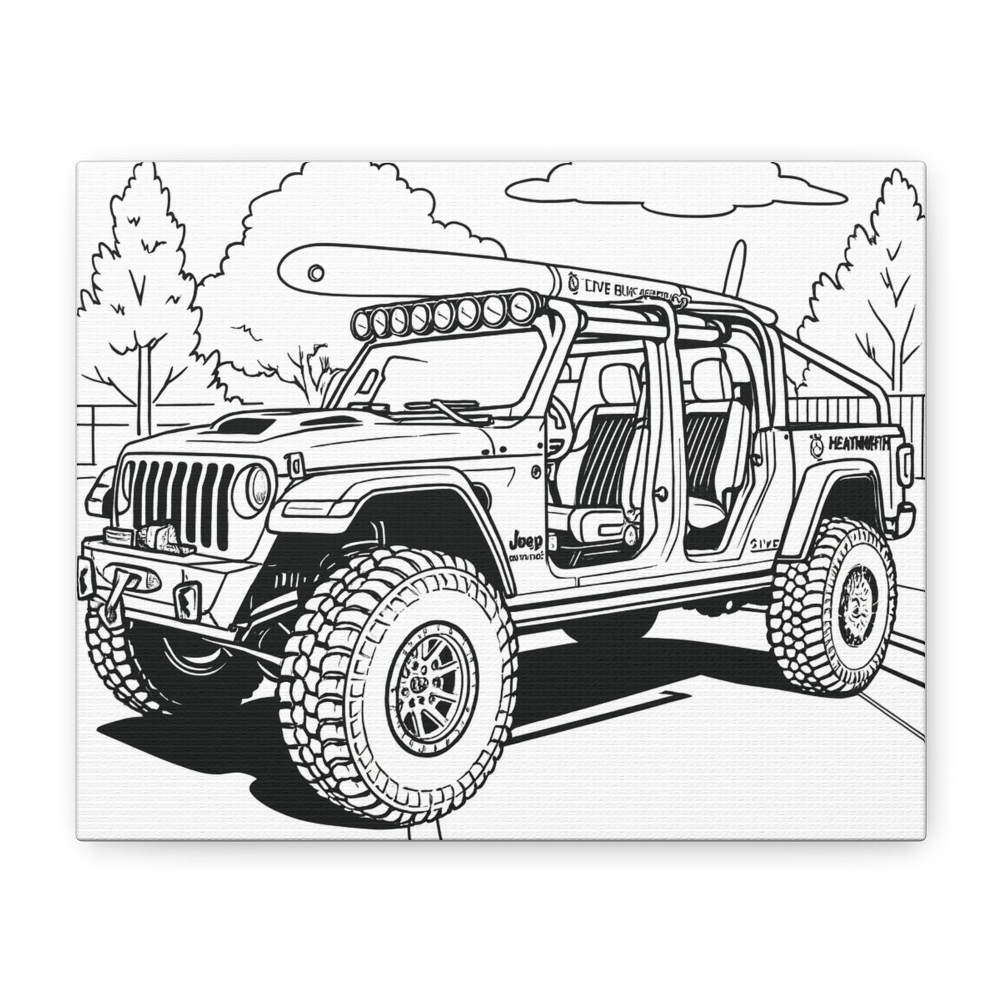 Kids Car Coloring Canvas – Comic Cars™ Interactive Vehicle Art