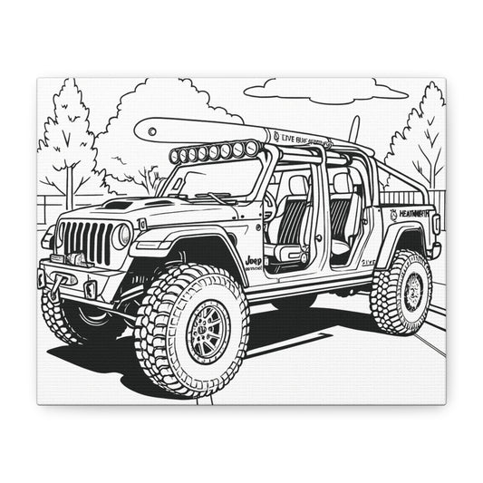Kids Car Coloring Canvas – Comic Cars™ Interactive Vehicle Art