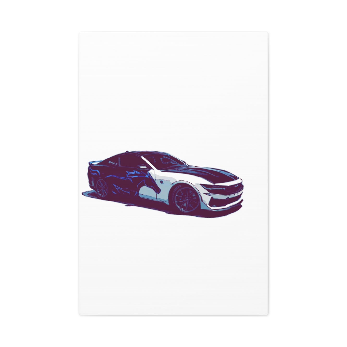 Splitstream Phantom Coupe – Two-Tone Performance Comic Car Wall Art
