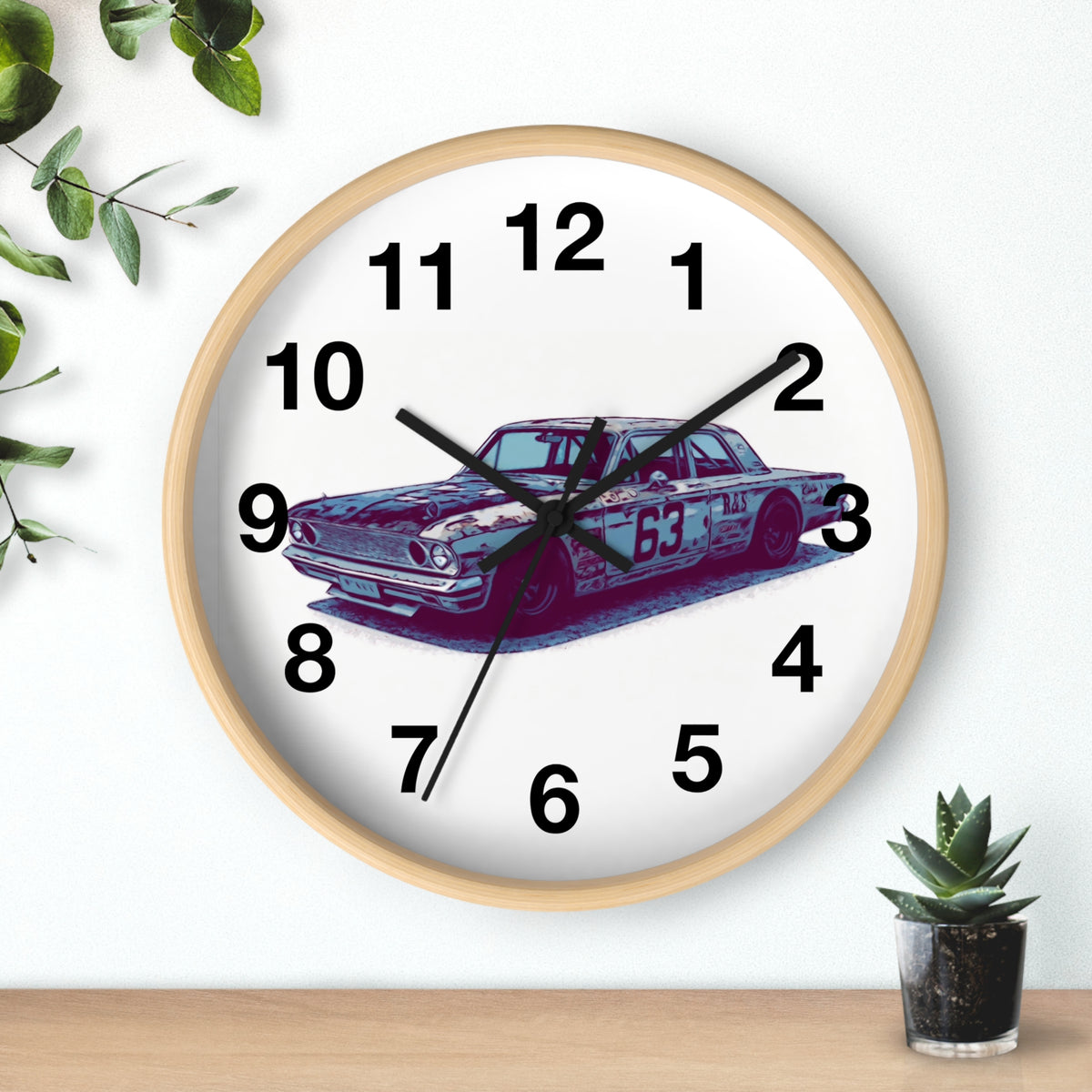 Comic My Ride Wall Clock
