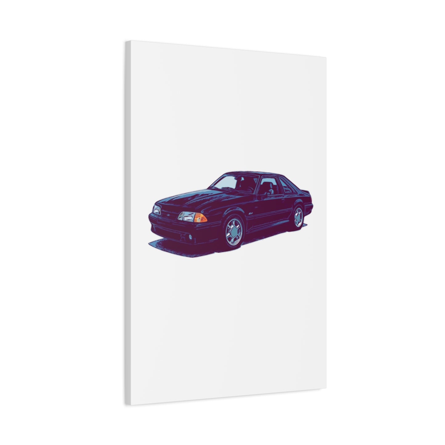 Ironline Notchback – Retro Street Coupe Comic Car Wall Art