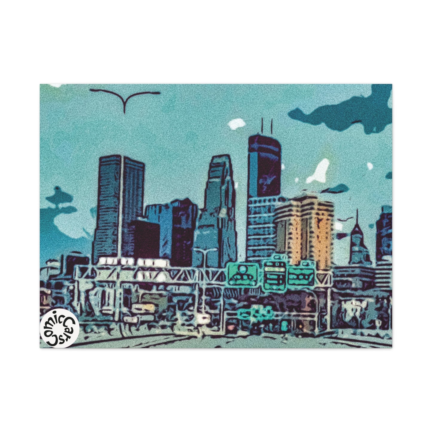 Minneapolis Cruises City Matte Canvas Wall Art