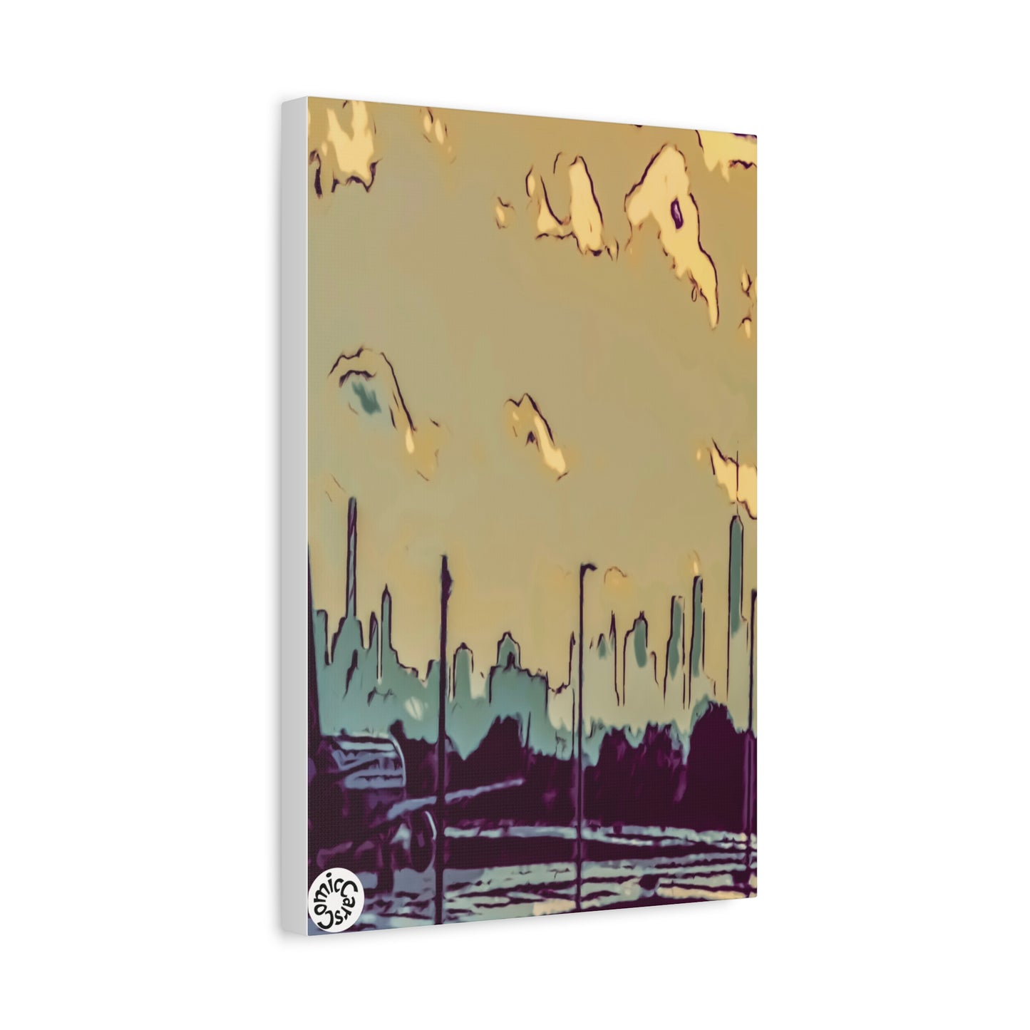 New York City JFK Airport Matte Canvas Wall Art Urban Home Decor