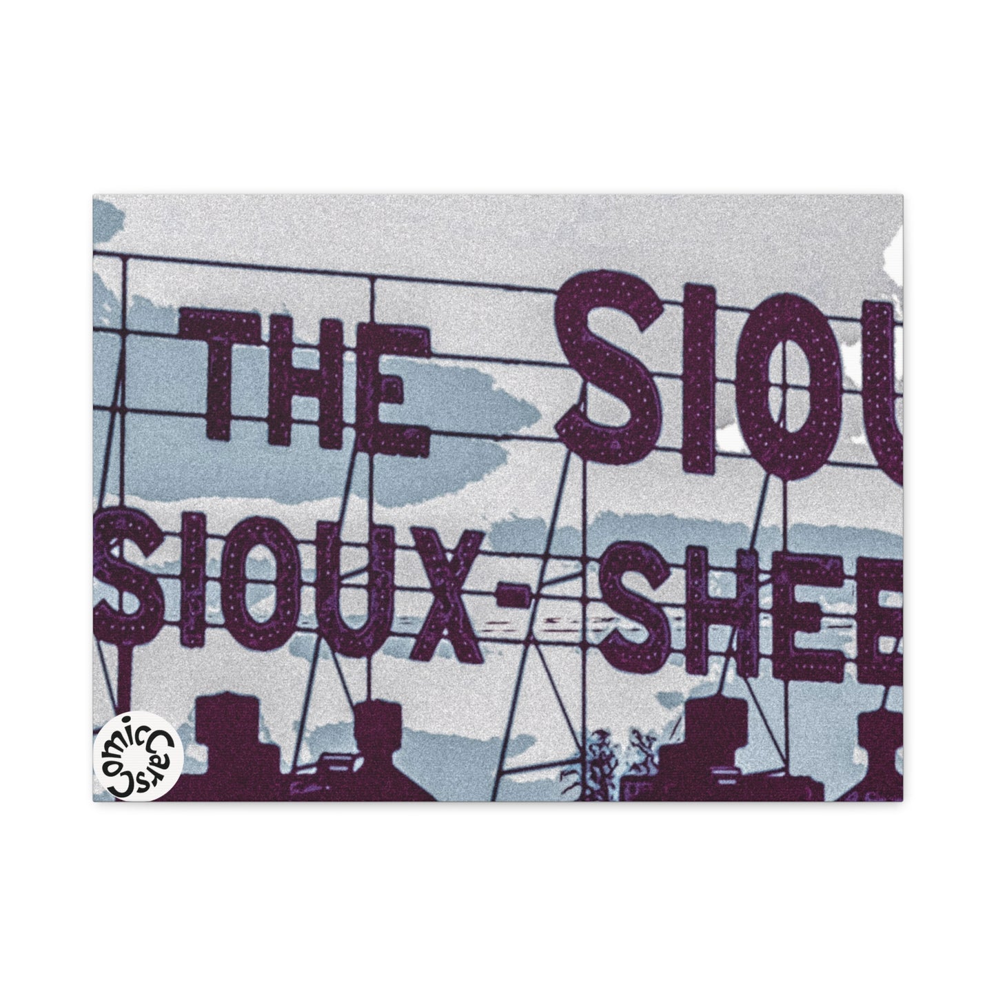 Sioux Falls City Matte Canvas Wall Art Urban Decor
