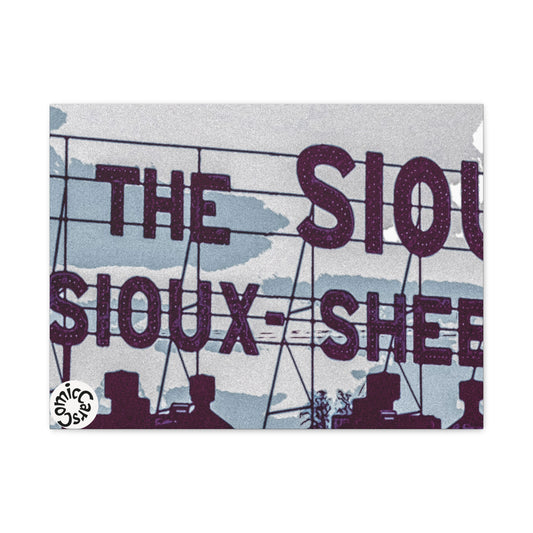 Sioux Falls City Matte Canvas Wall Art Urban Decor