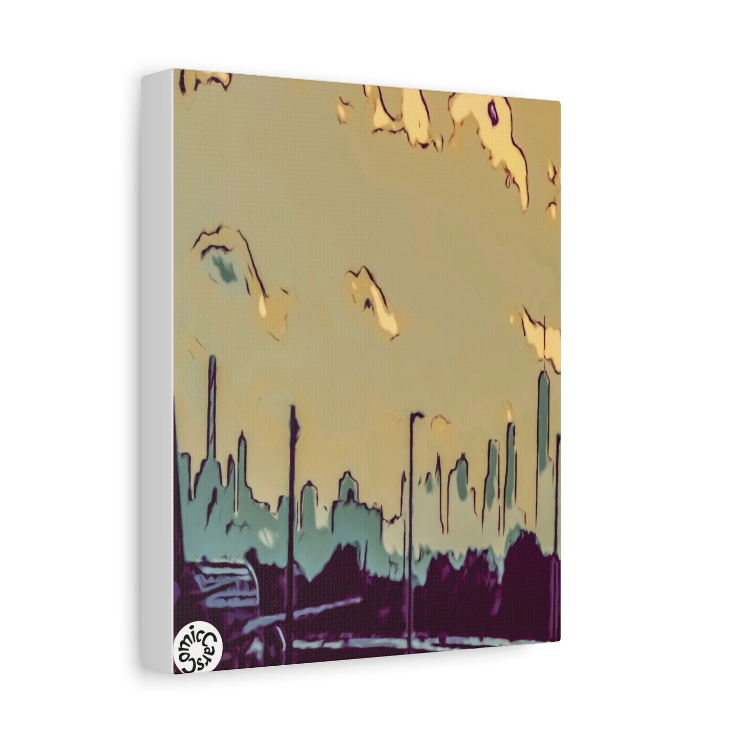New York City JFK Airport Matte Canvas Wall Art Urban Home Decor