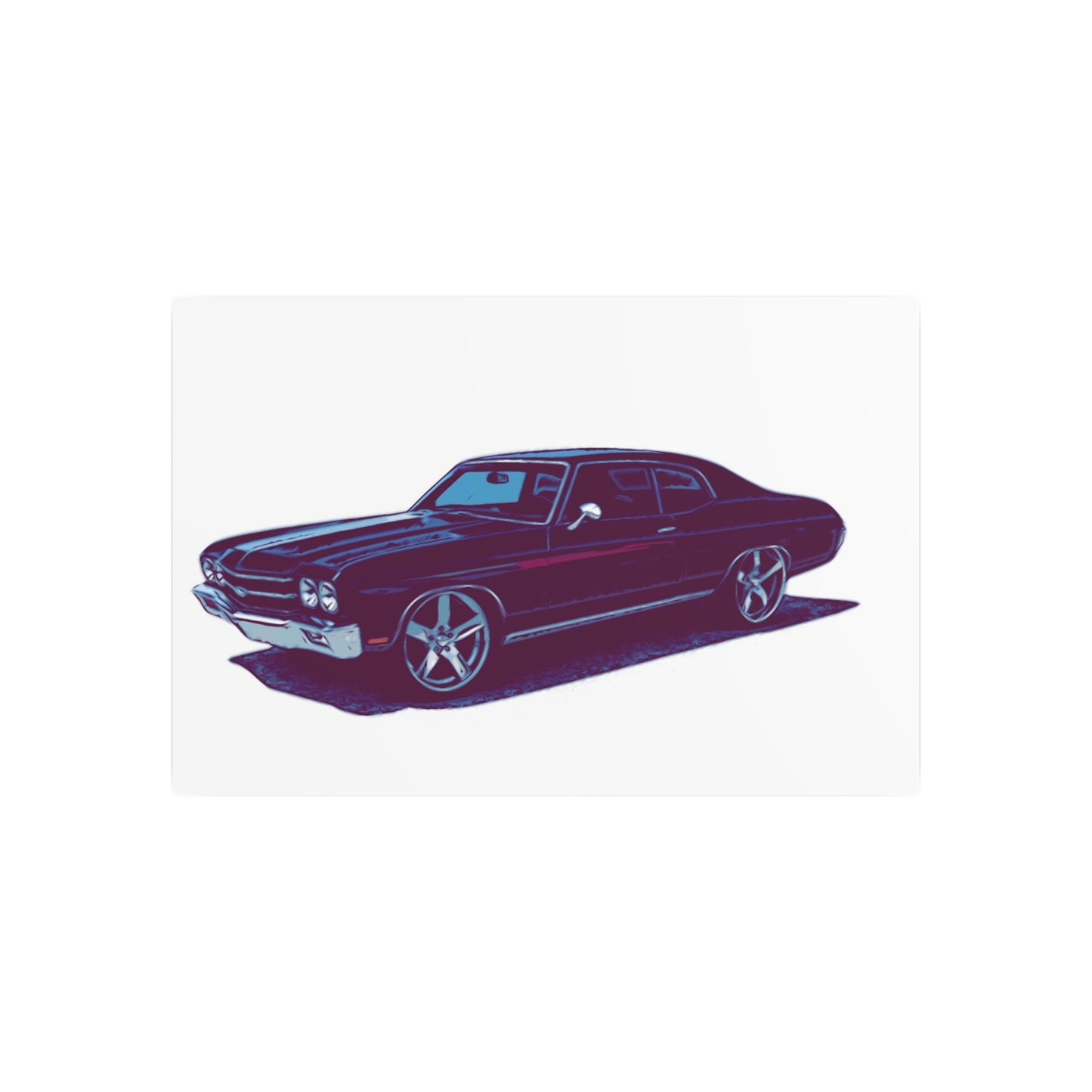 Steelline Sovereign – Classic Muscle Sedan Comic Wall Art