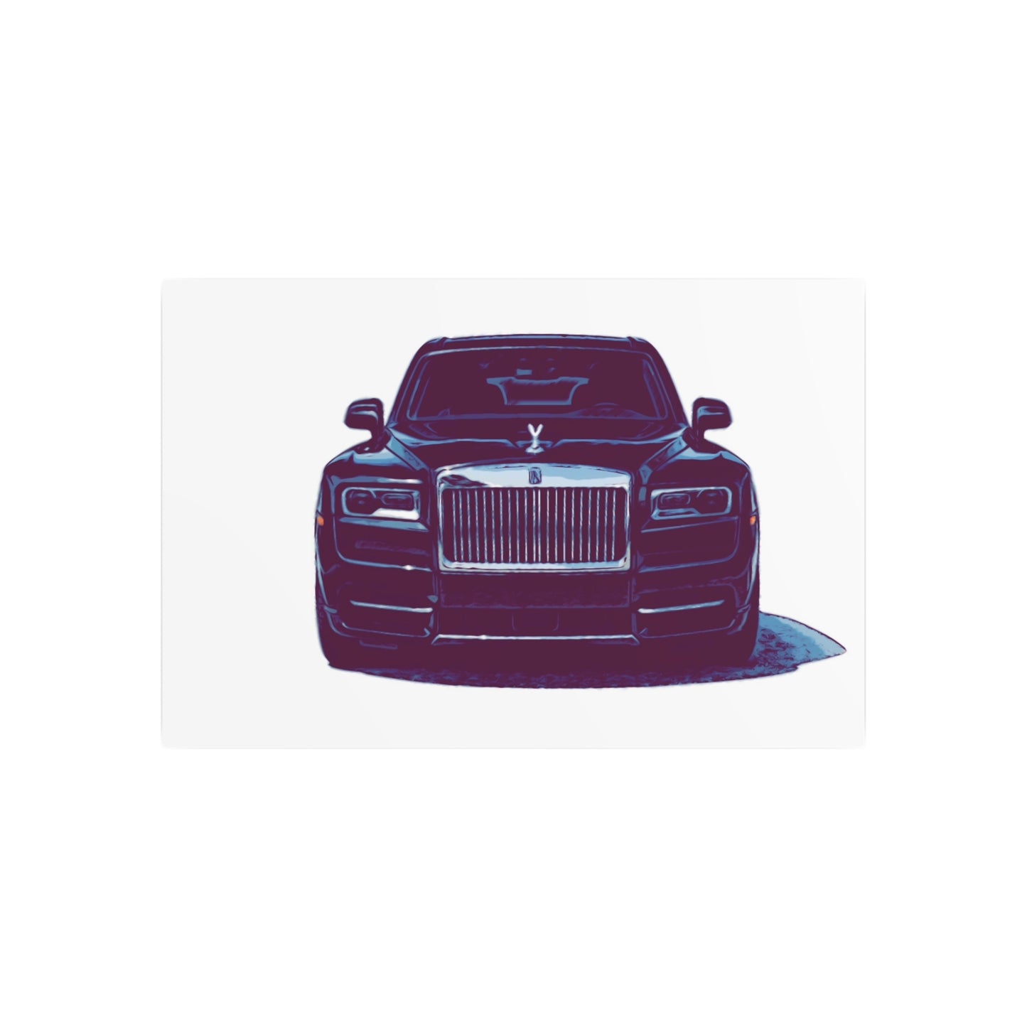 Silent Authority – Luxury Sedan Comic Wall Art