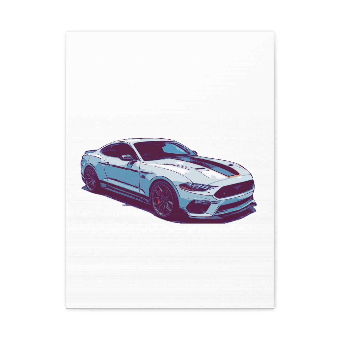 Track-Bred Street Coupe – Modern Performance Comic Car Wall Art