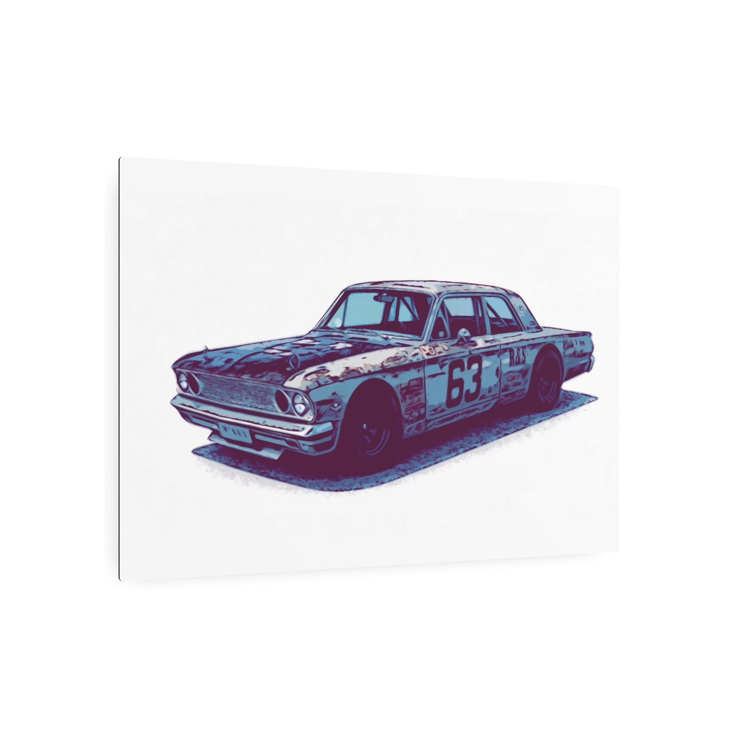 Number 63 Relic Racer – Vintage Stock Car Comic Wall Art