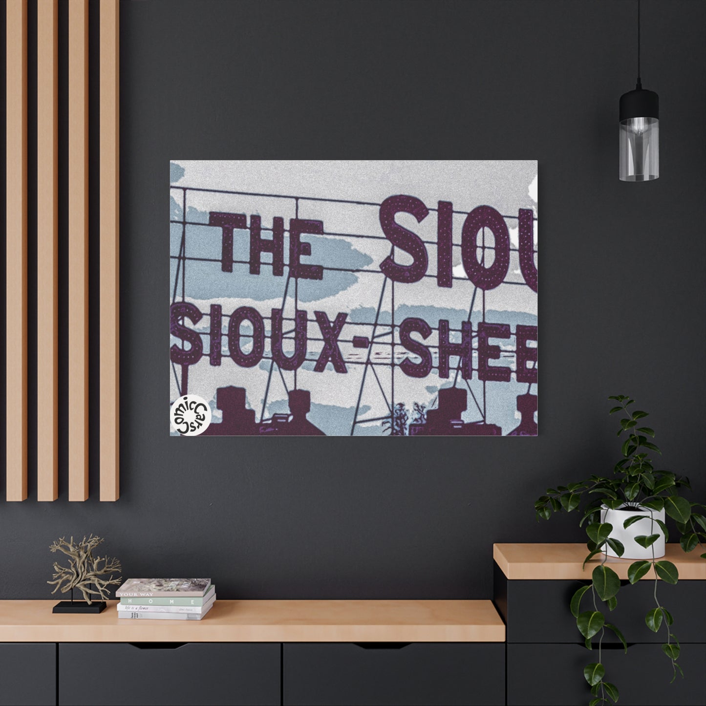 Sioux Falls City Matte Canvas Wall Art Urban Decor
