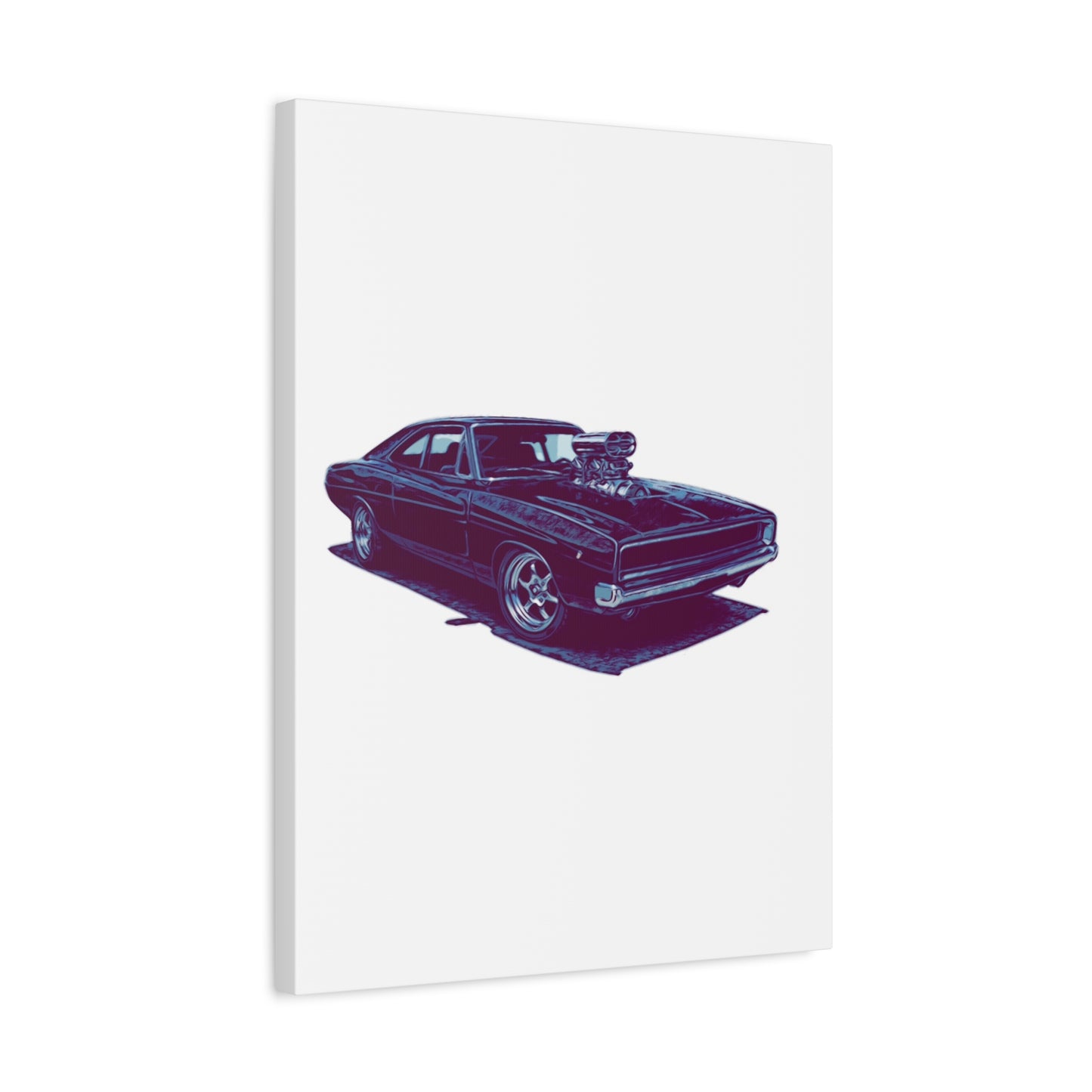 Boosted Legacy – Supercharged Classic Muscle Comic Car Wall Art