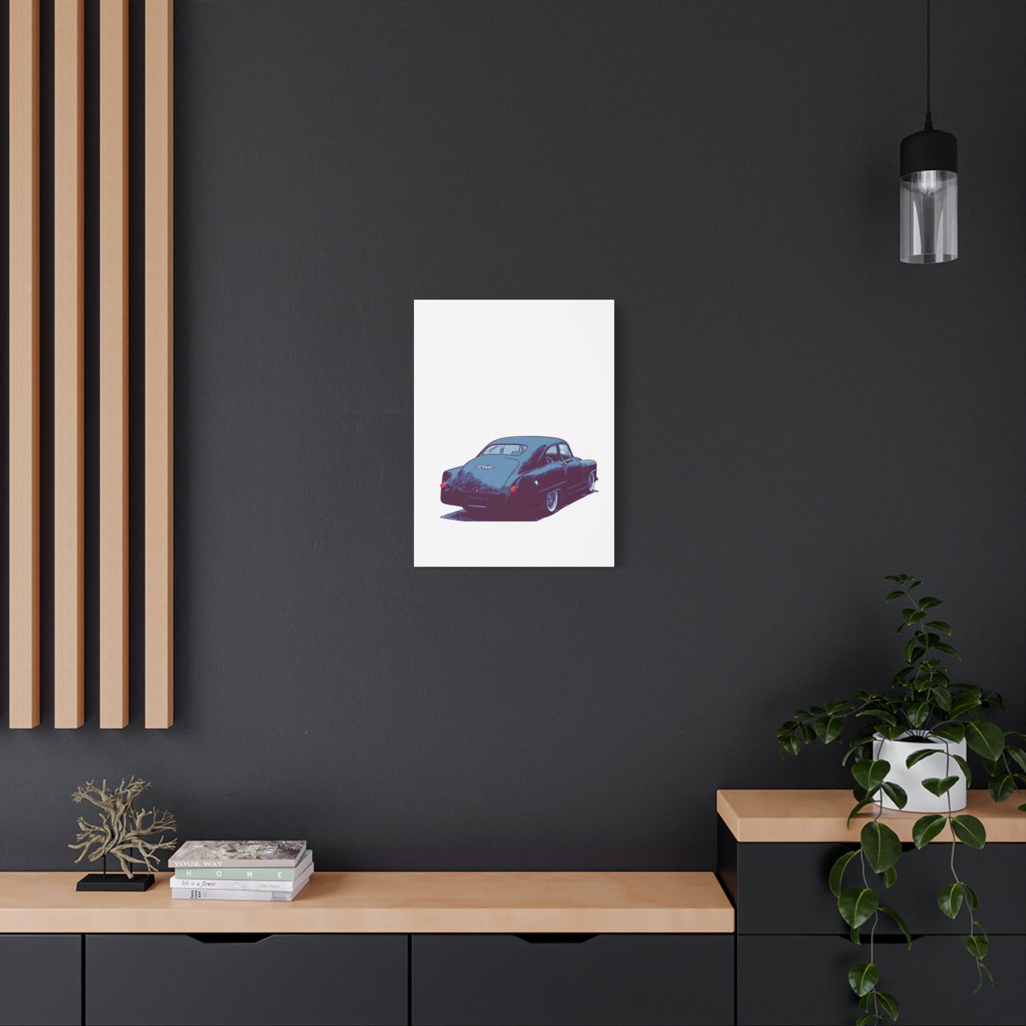 Taildrag Tradition – Vintage Custom Coupe Comic Wall Art