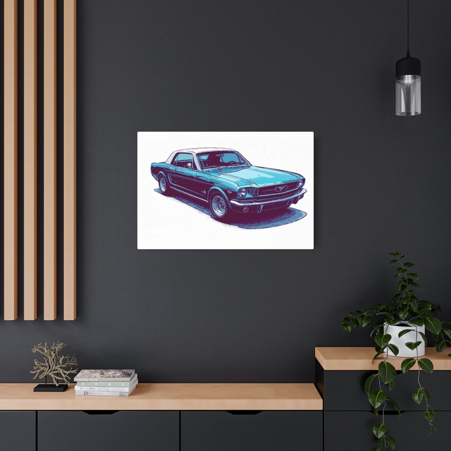 First-Gen Freedom – Classic Pony Car Comic Car Wall Art