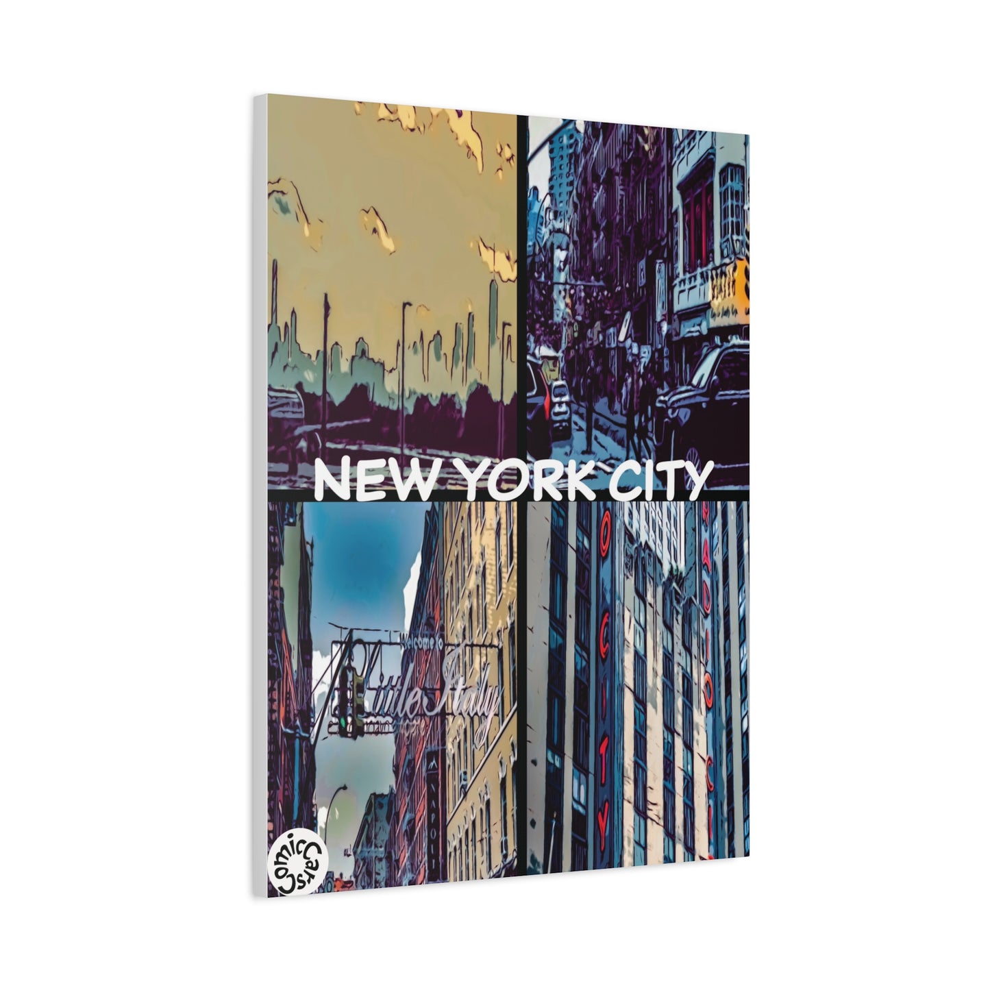 New York City Collection Matte Canvas Wall Art Urban Home Decor