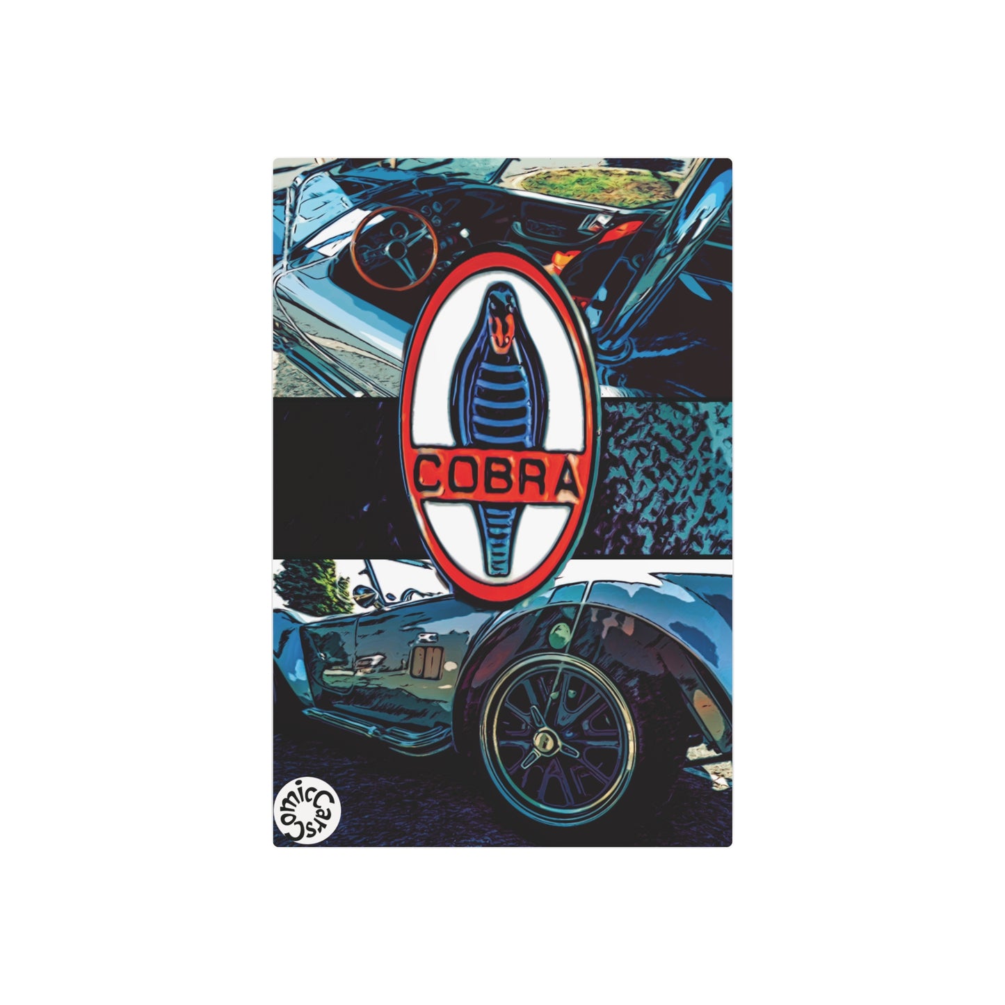 Comic My Ride Metal Art Sign Aluminum Wall Decor with Hanging Hook Multiple Sizes Available