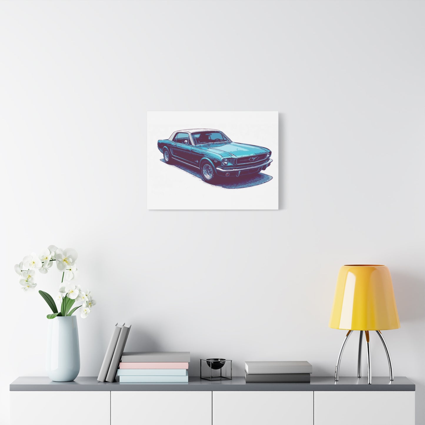 First-Gen Freedom – Classic Pony Car Comic Car Wall Art