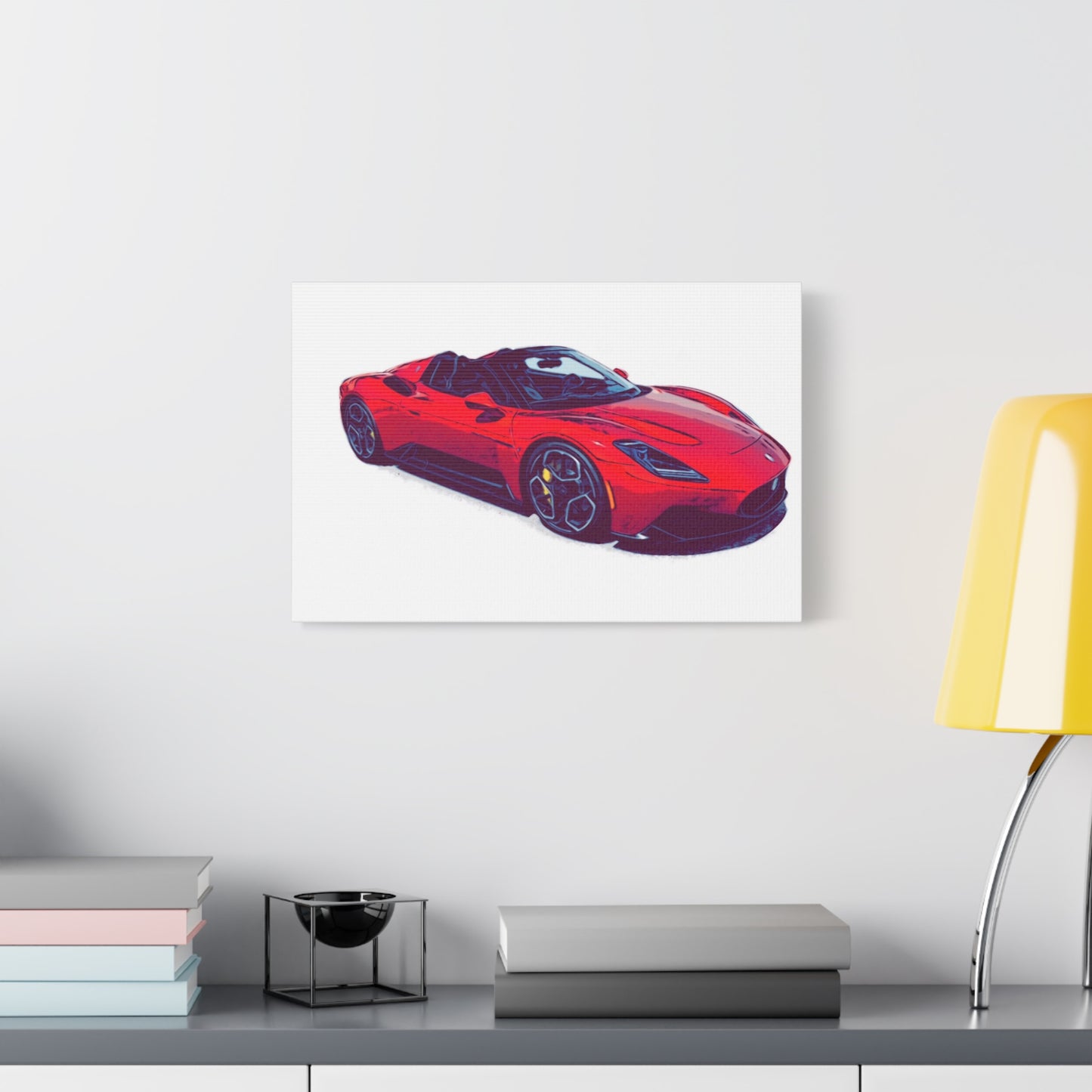 Scarlet Velocity – Modern Exotic Convertible Comic Wall Art