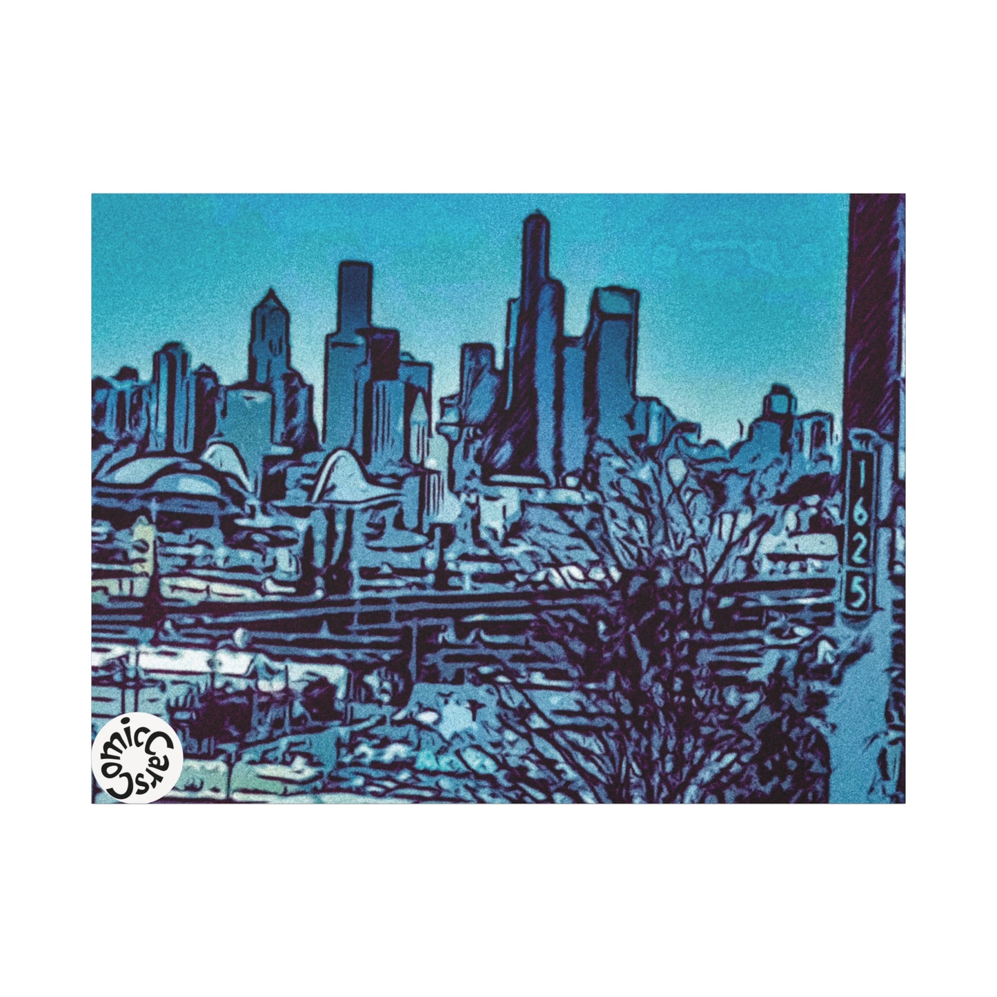Seattle Cruises City Matte Canvas Wall Art