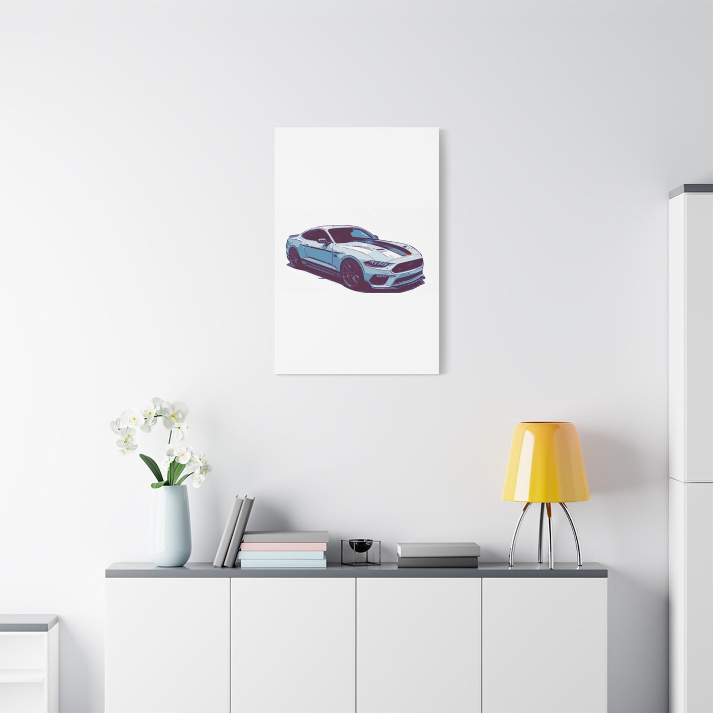 Track-Bred Street Coupe – Modern Performance Comic Car Wall Art