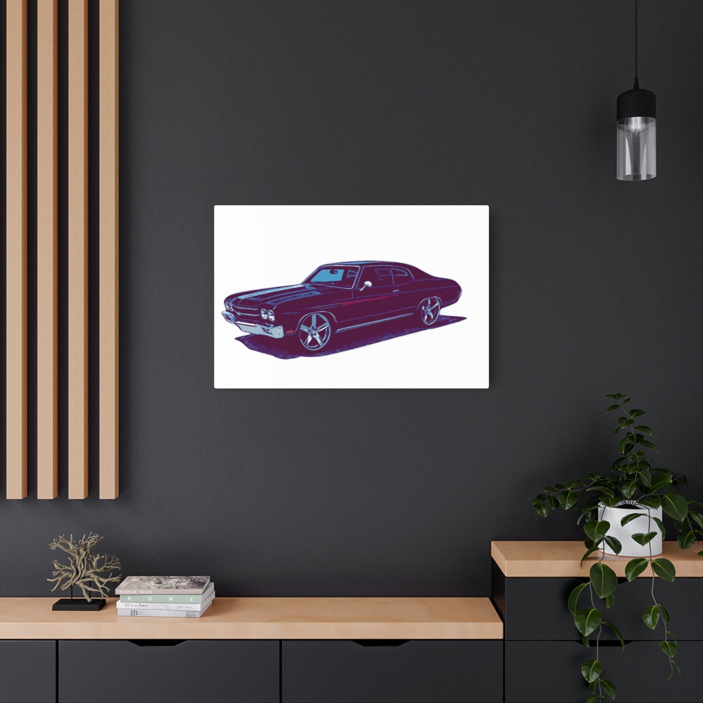 Steelline Sovereign – Classic Muscle Sedan Comic Wall Art