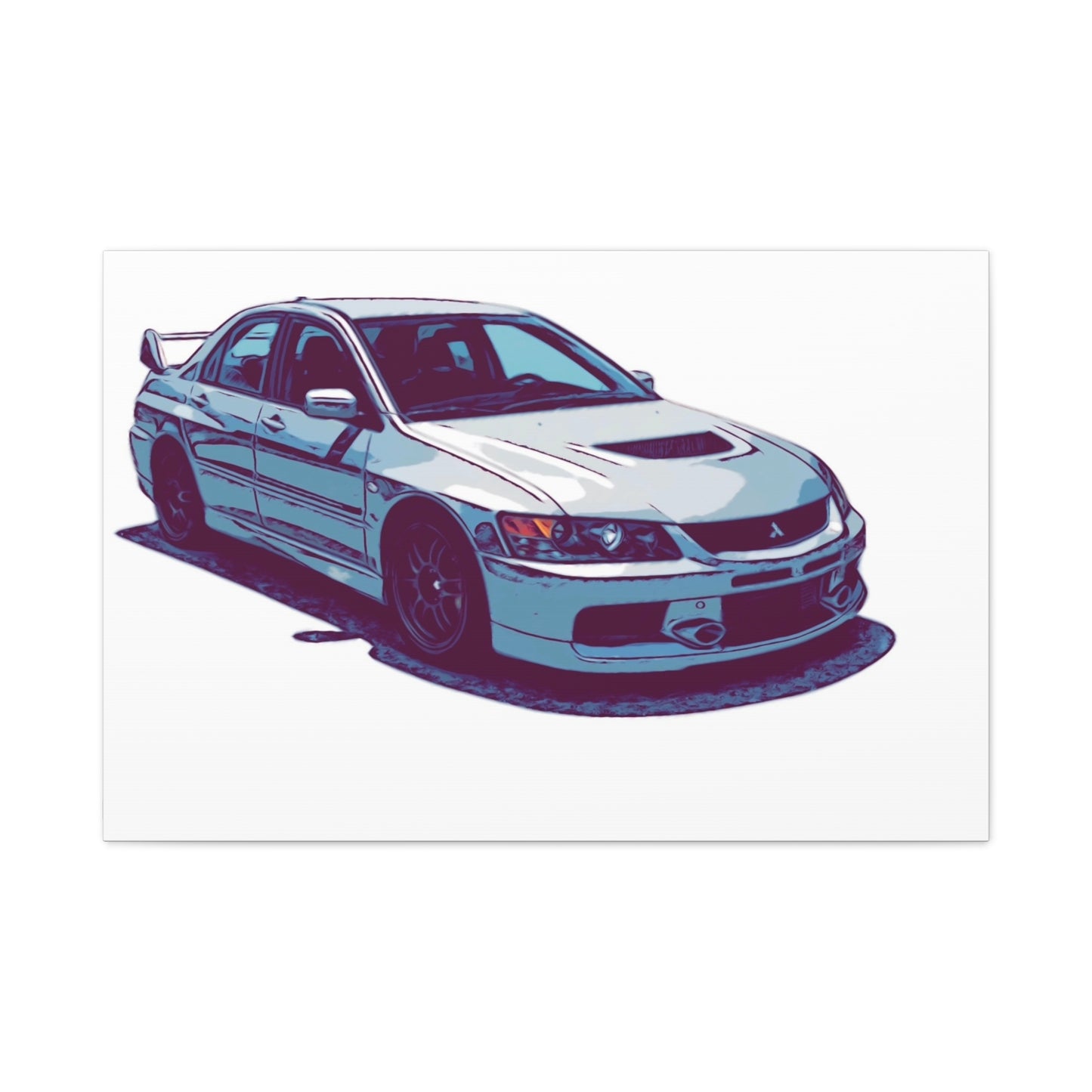Rally Bloodline – Turbo Performance Sedan Comic Car Wall Art
