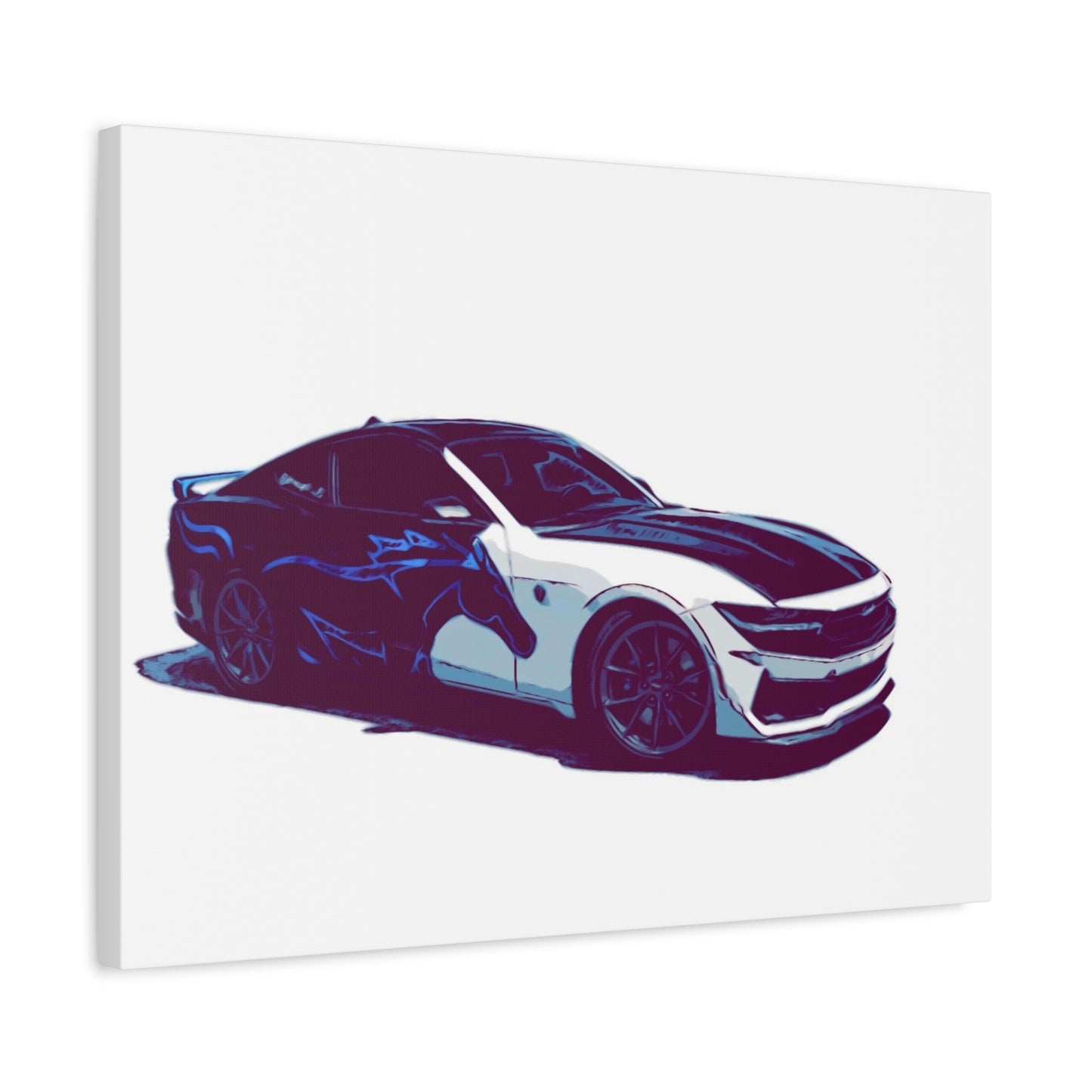 Splitstream Phantom Coupe – Two-Tone Performance Comic Car Wall Art