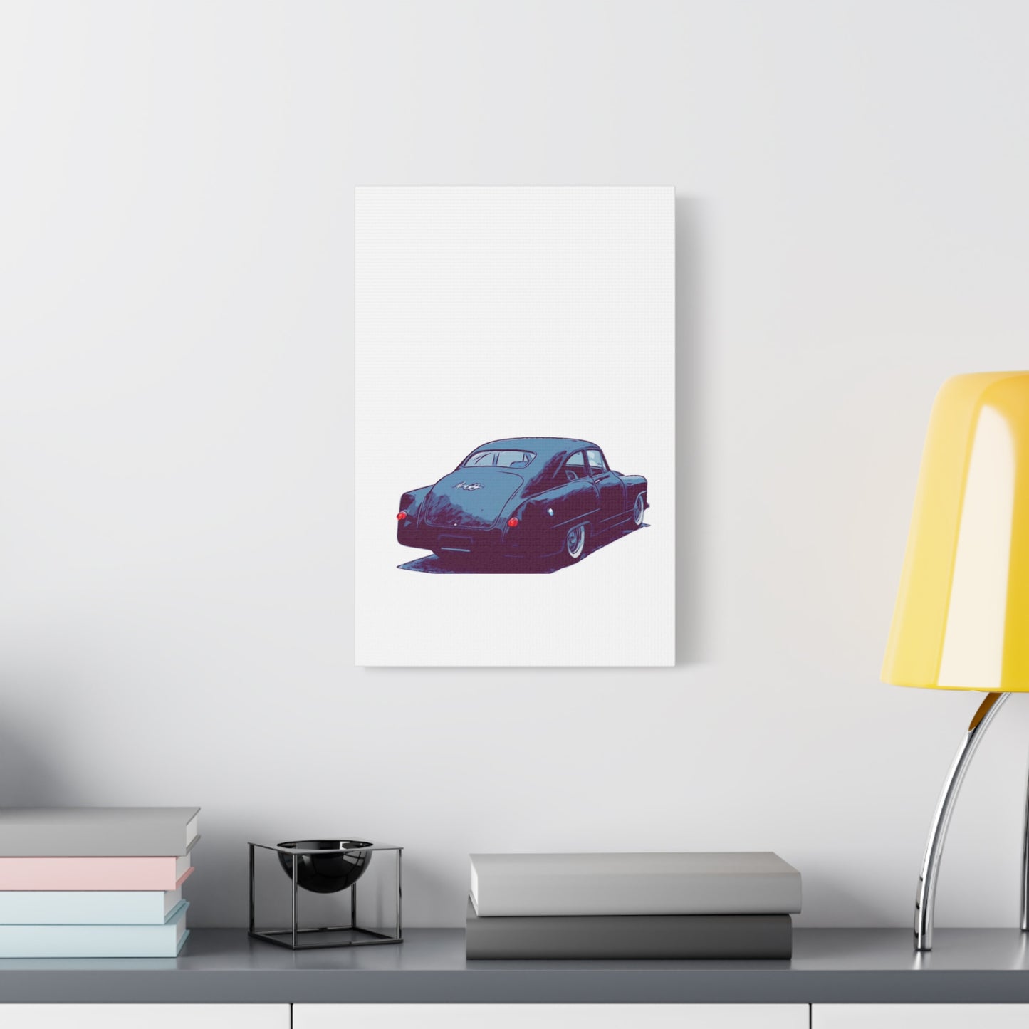 Taildrag Tradition – Vintage Custom Coupe Comic Wall Art