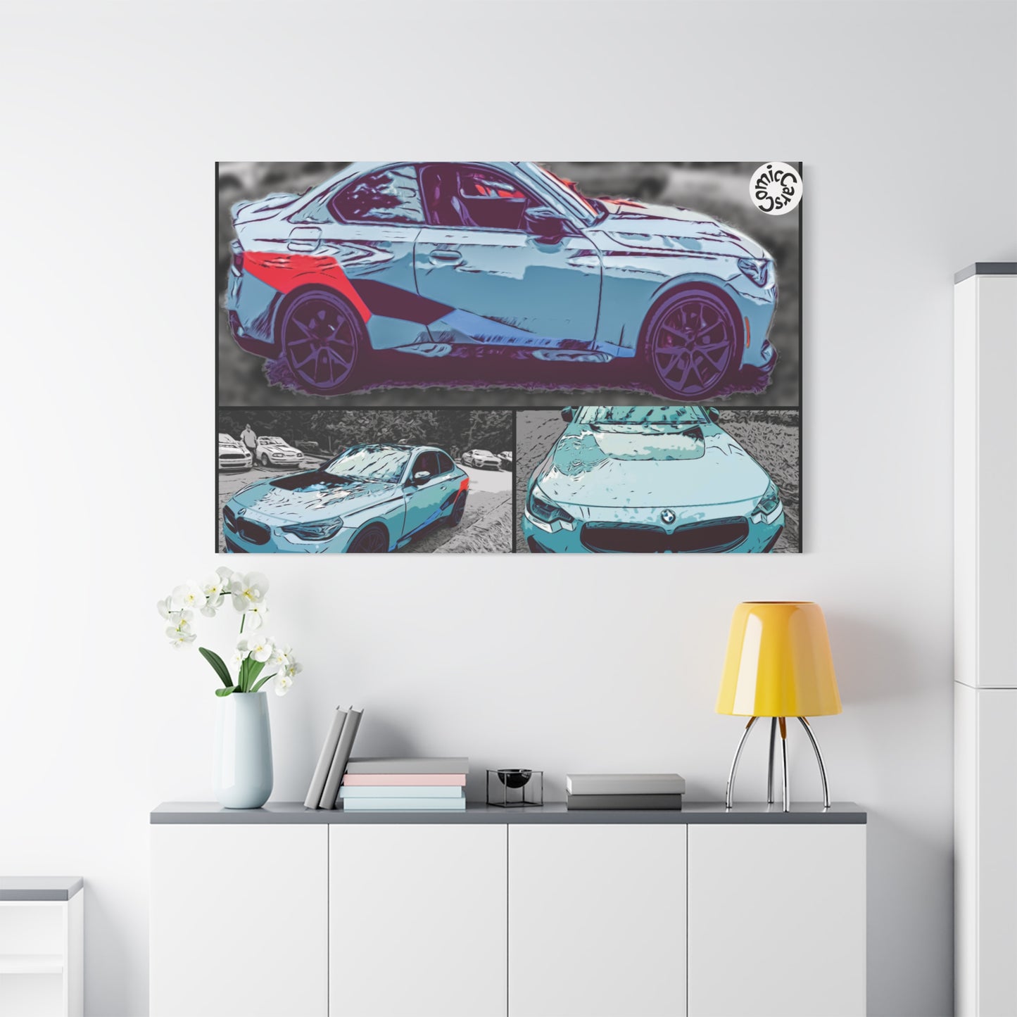 Canvas Print German Sports Car Matte Wall Art Decor