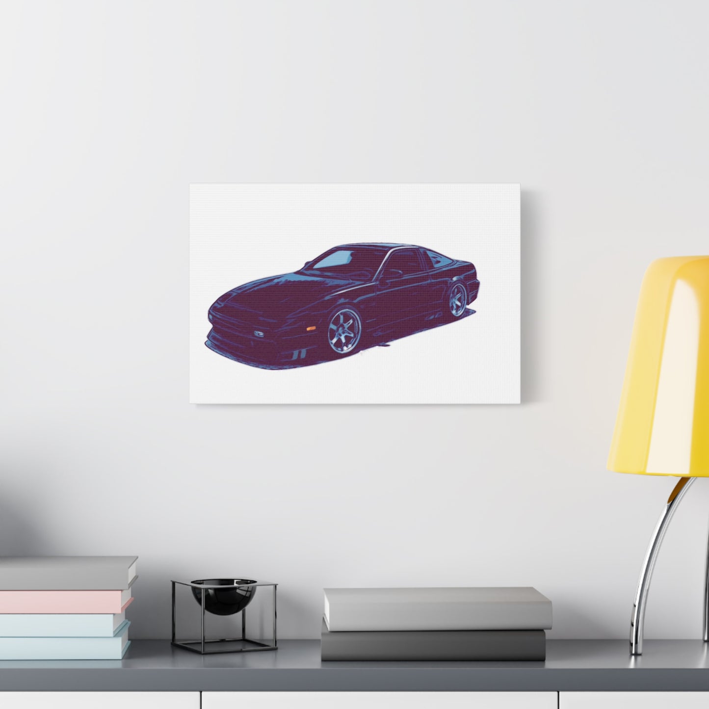 Midnight Drift – JDM Street Coupe Comic Wall Art