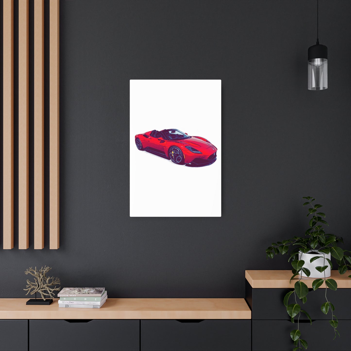 Scarlet Velocity – Modern Exotic Convertible Comic Wall Art