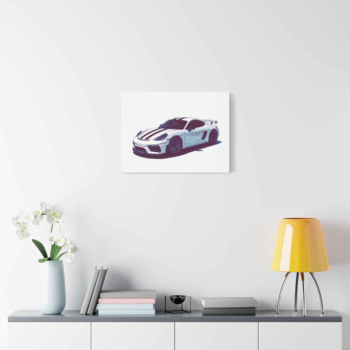 Apex Predator – Track-Focused Sports Coupe Comic Car Wall Art