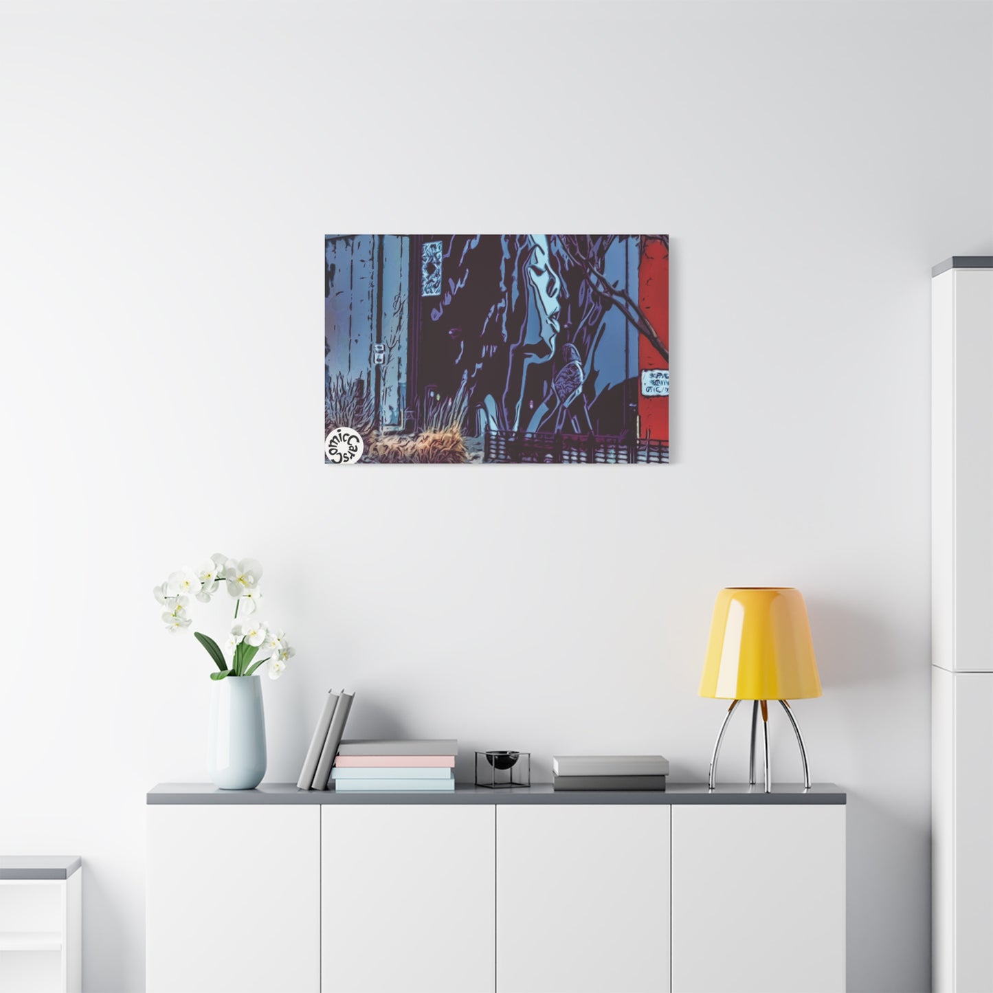 Sioux Falls Street Art Matte Canvas Wall Art Urban Home Decor