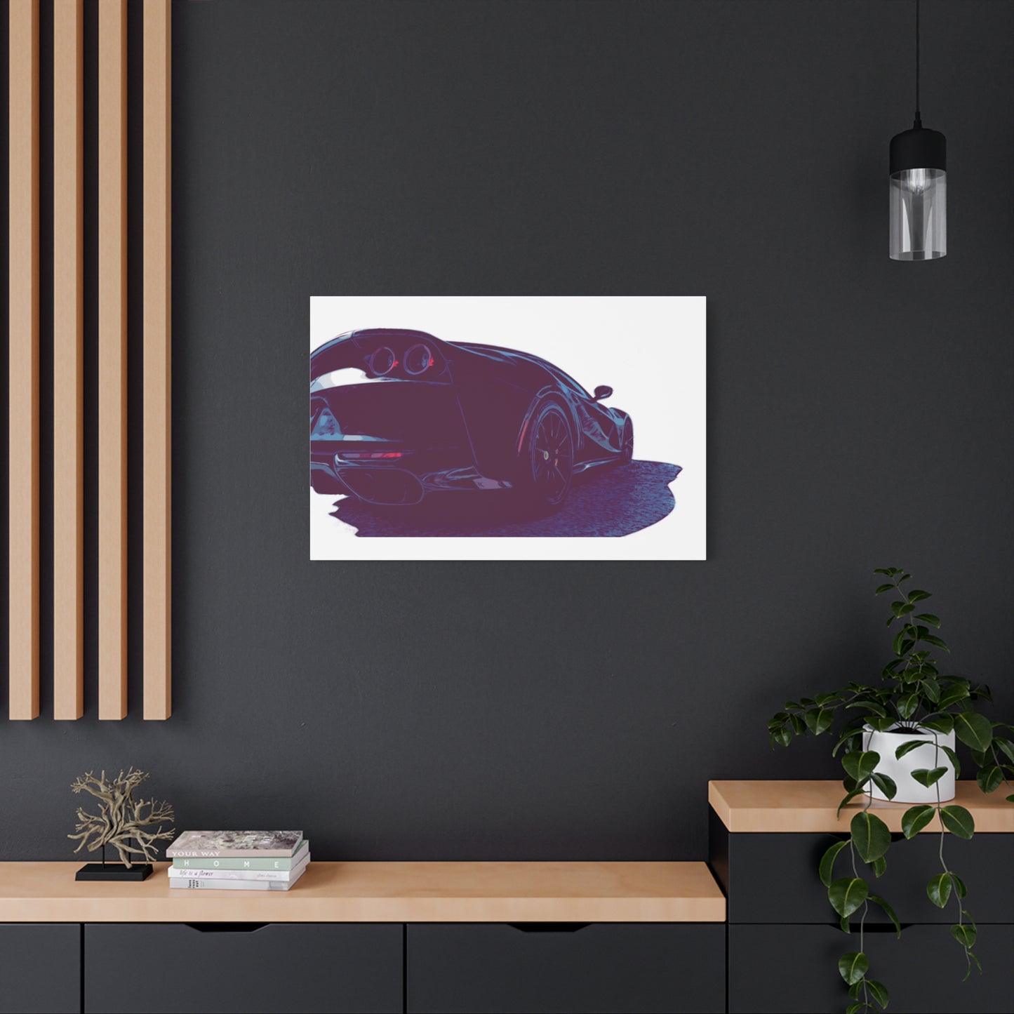 Terminal Velocity – Rear-View Exotic Performance Comic Car Wall Art