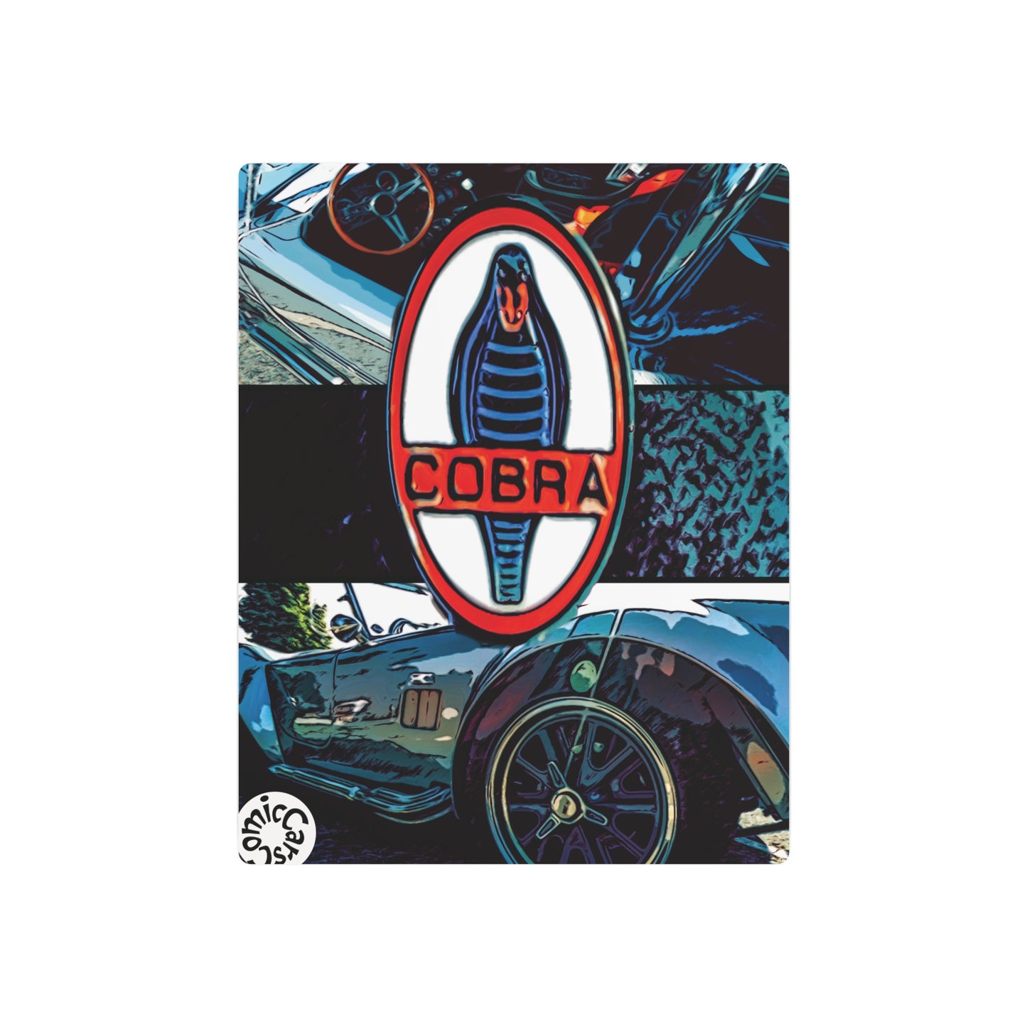 Comic My Ride Metal Art Sign Aluminum Wall Decor with Hanging Hook Multiple Sizes Available