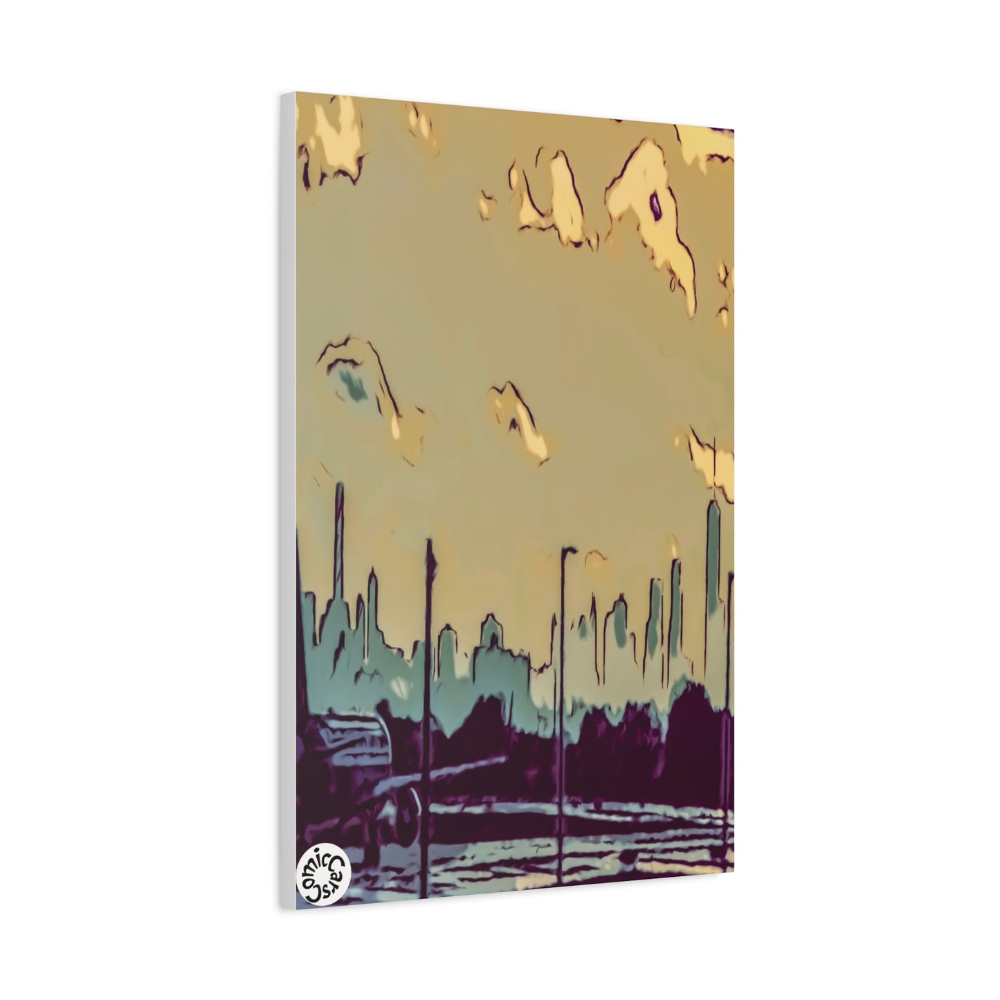 New York City JFK Airport Matte Canvas Wall Art Urban Home Decor