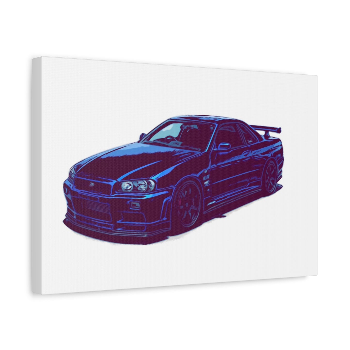Midnight Boost – JDM Street Legend Comic Car Wall Art