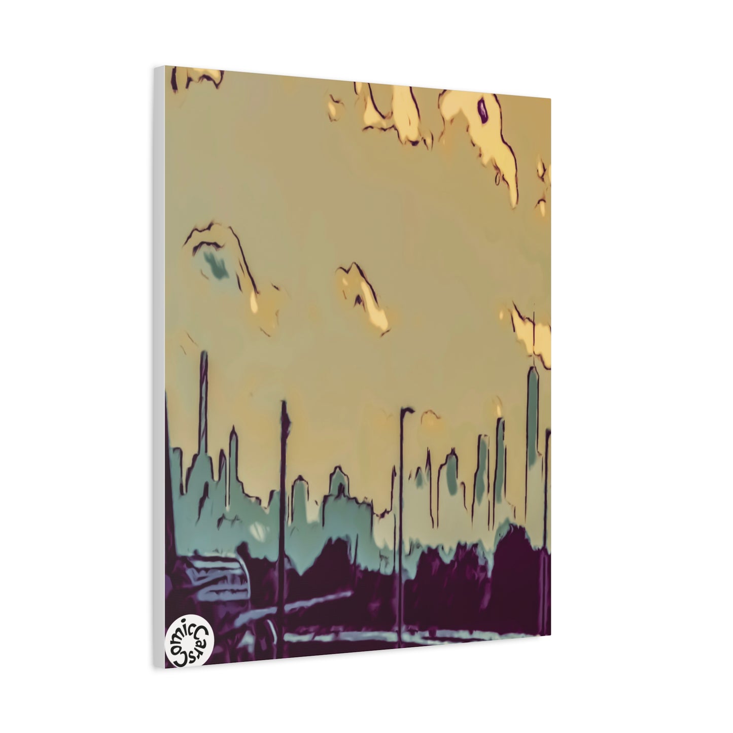 New York City JFK Airport Matte Canvas Wall Art Urban Home Decor
