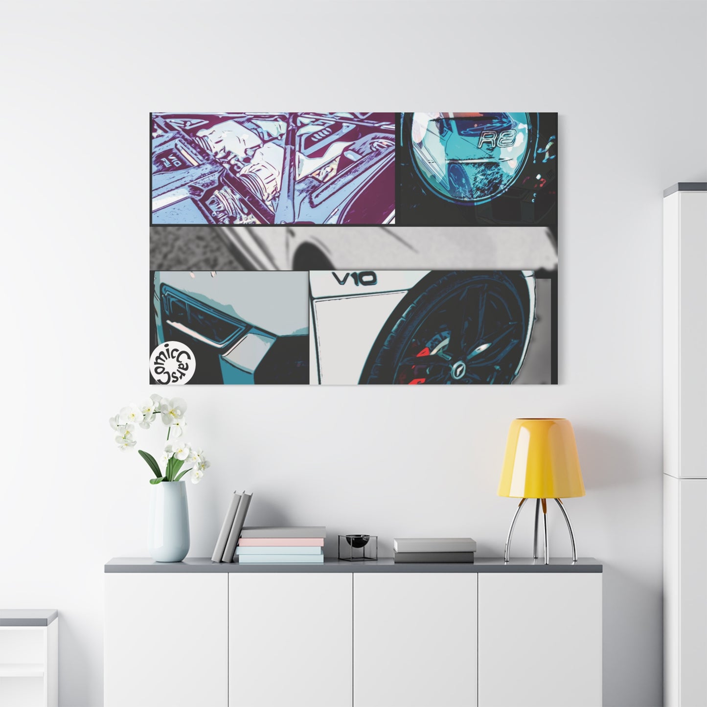 Canvas Print of Fast German Sports Car for Automotive Enthusiasts