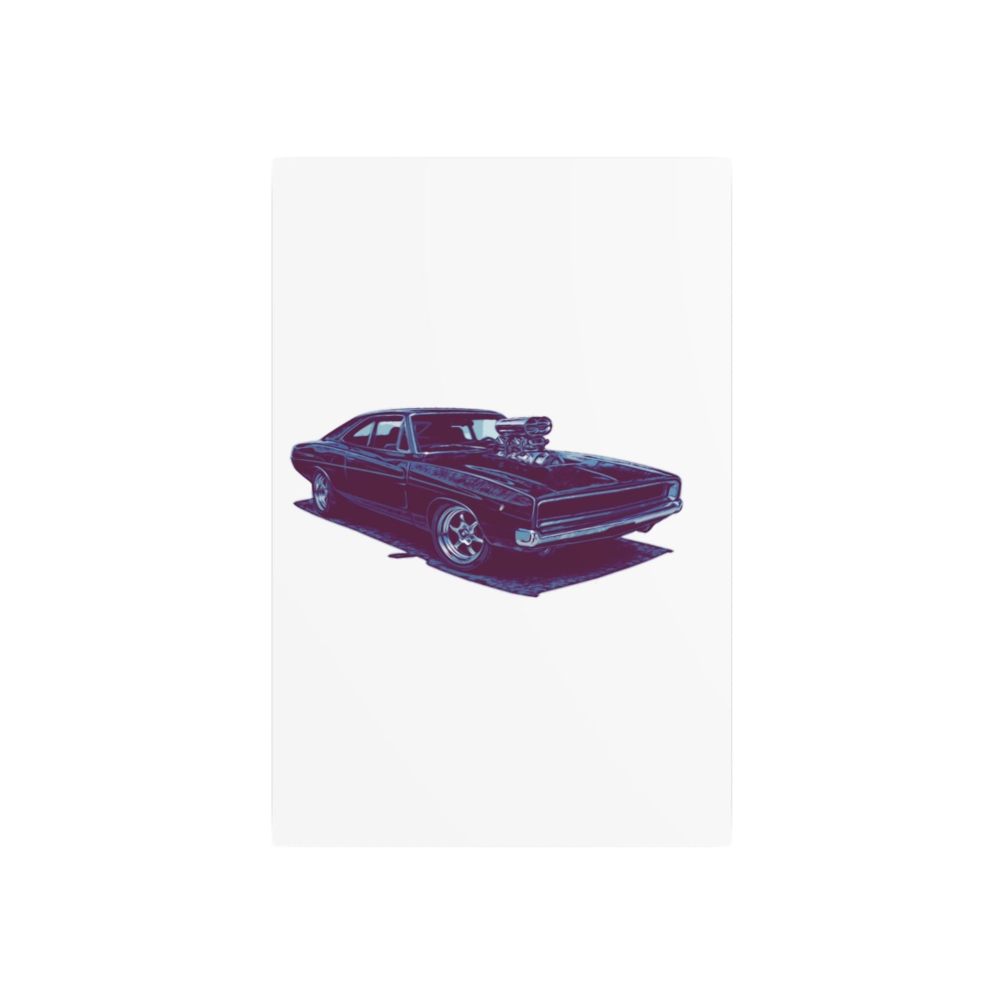 Boosted Legacy – Supercharged Classic Muscle Comic Car Wall Art