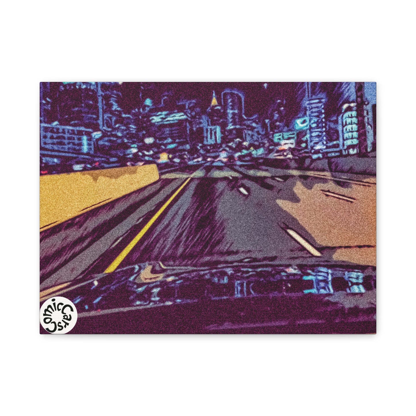 Atlanta Night Cruises, City, Matte Canvas Wall Art