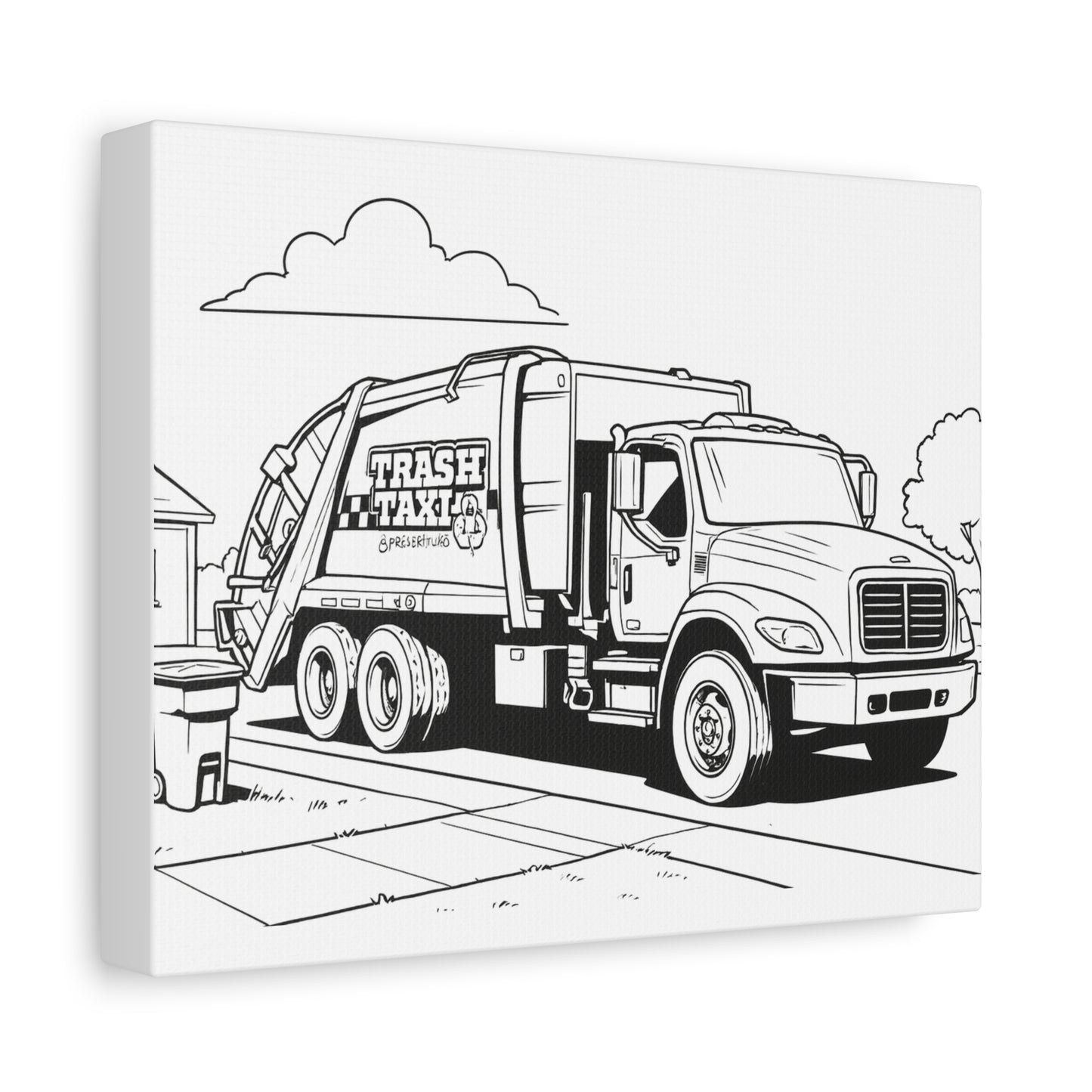 Automotive Coloring Canvas for Kids – Comic Cars™ Garage Art