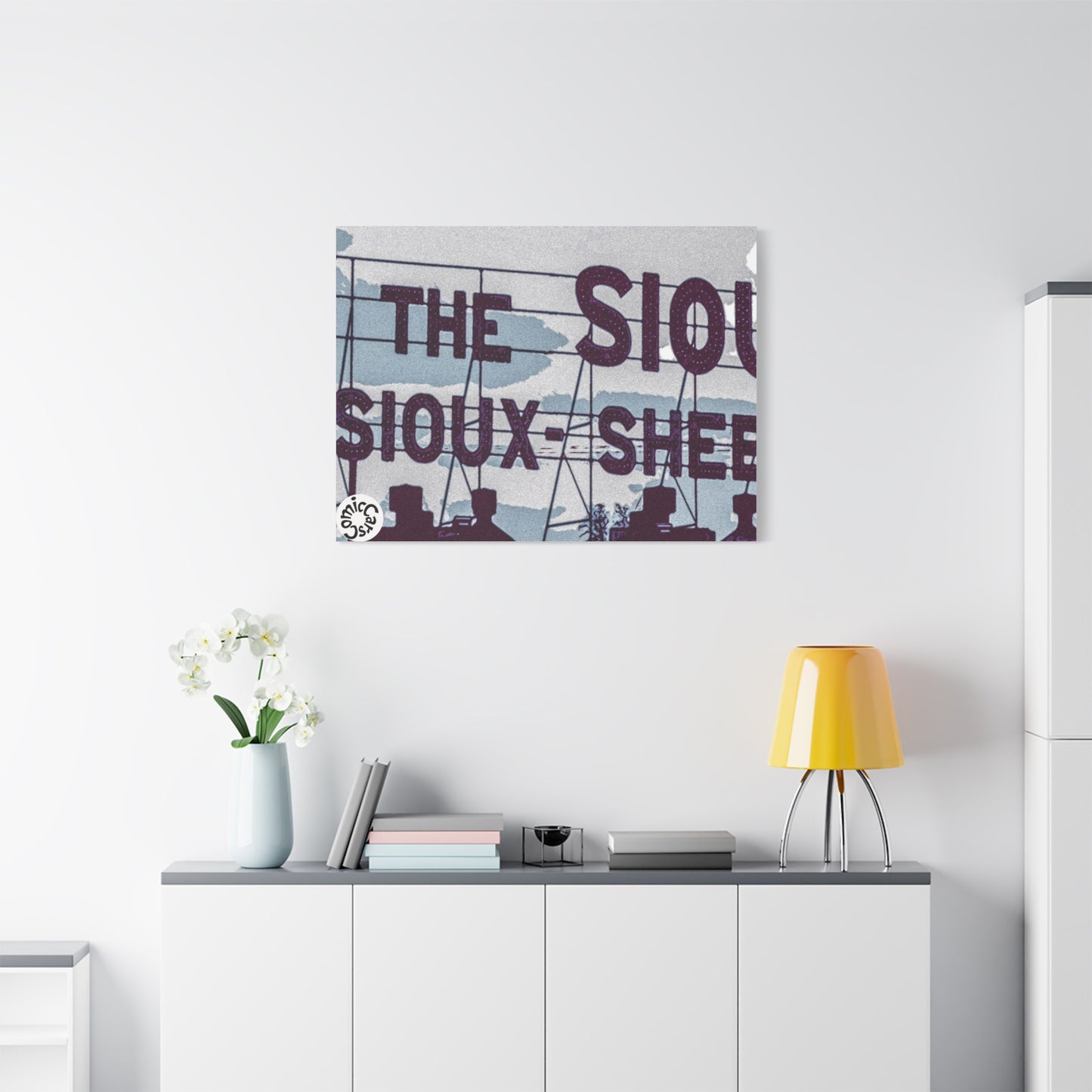 Sioux Falls City Matte Canvas Wall Art Urban Decor